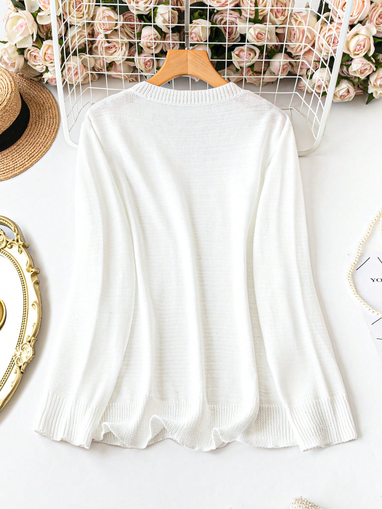 In White Plus Size Sweaters