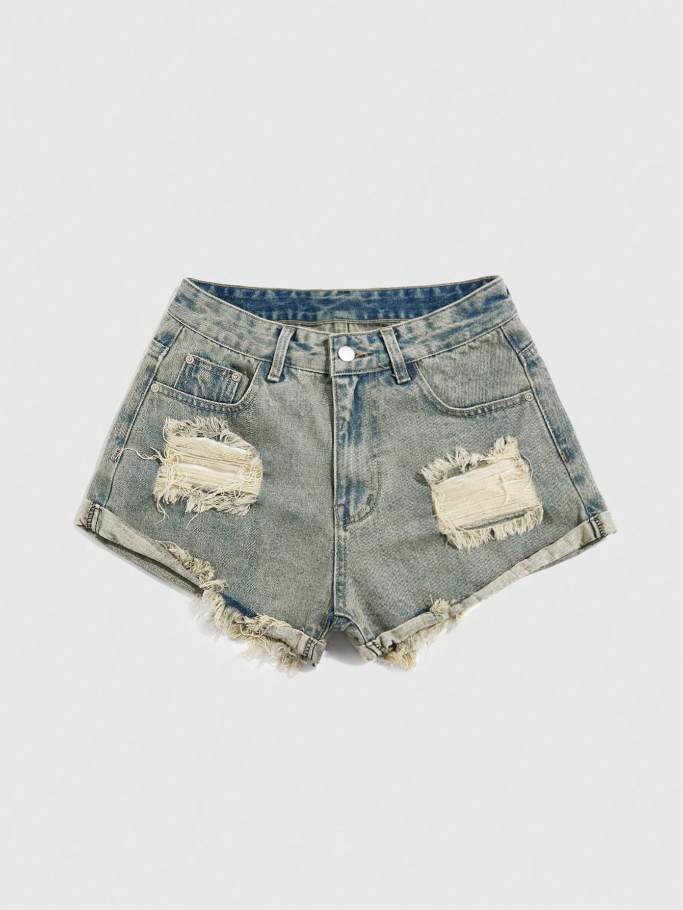 Plus Size Denim Shorts