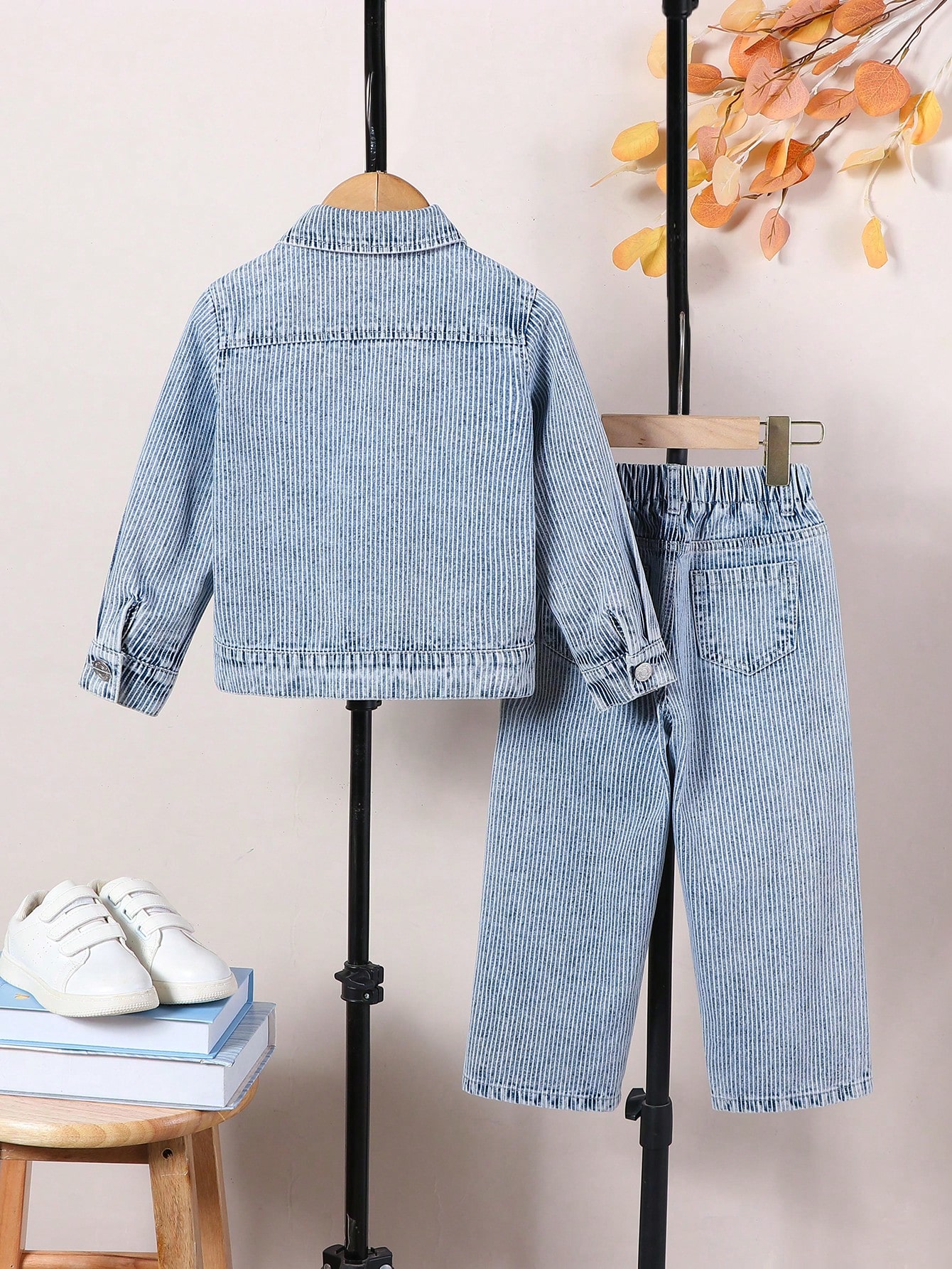 Young Boys Denim Two-piece Outfits