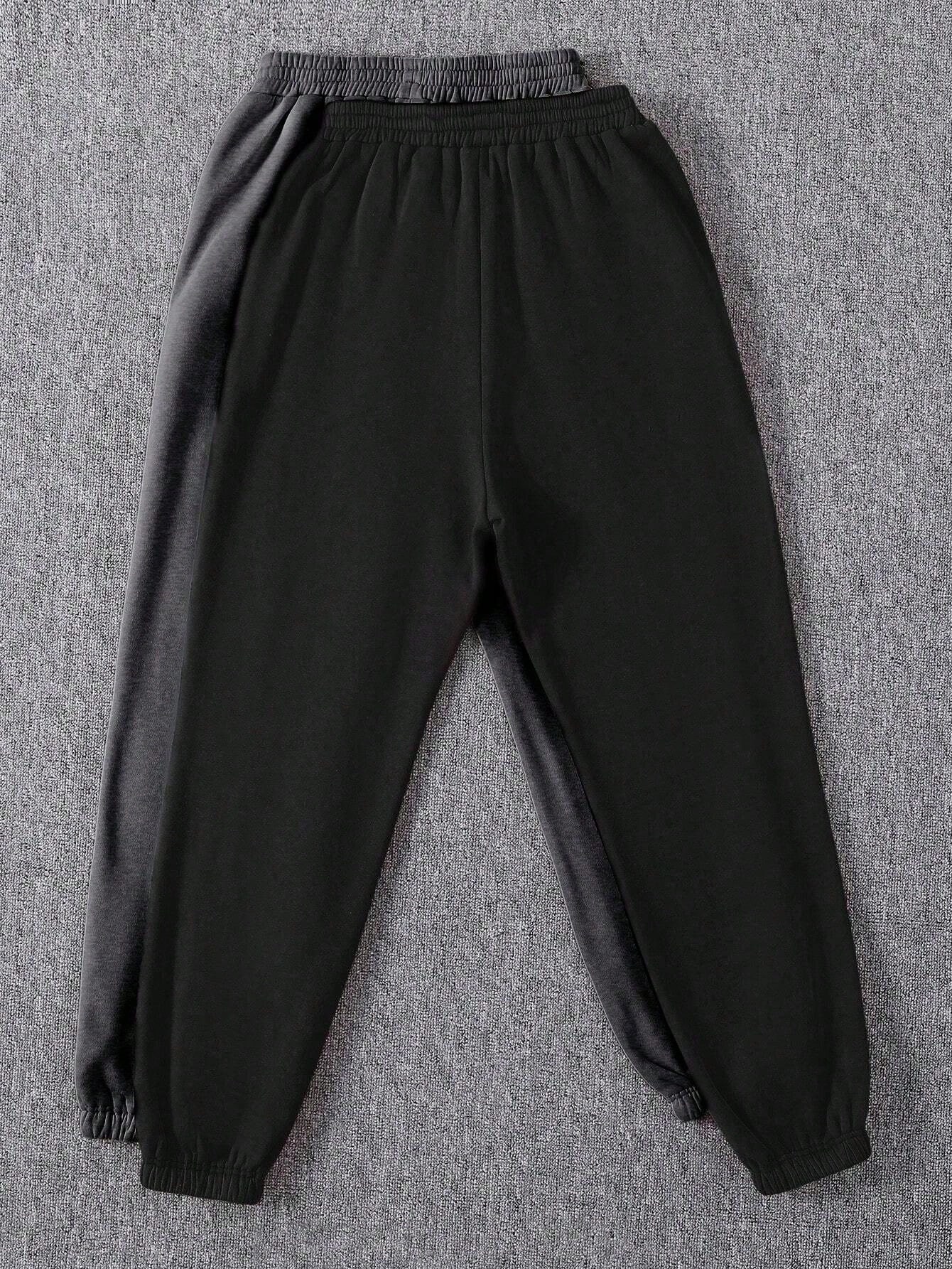 In Black Plus Size Sweatpants