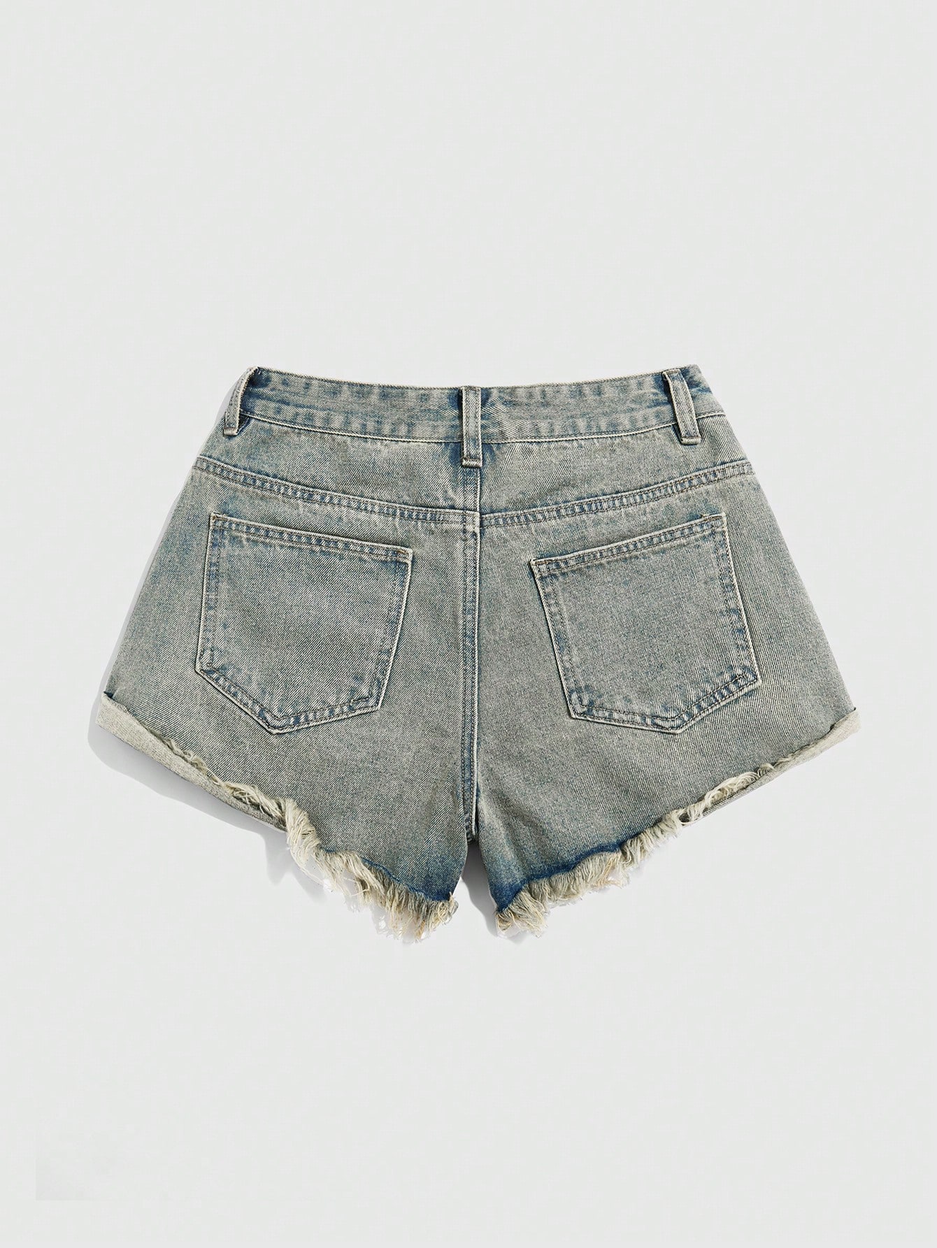 Plus Size Denim Shorts