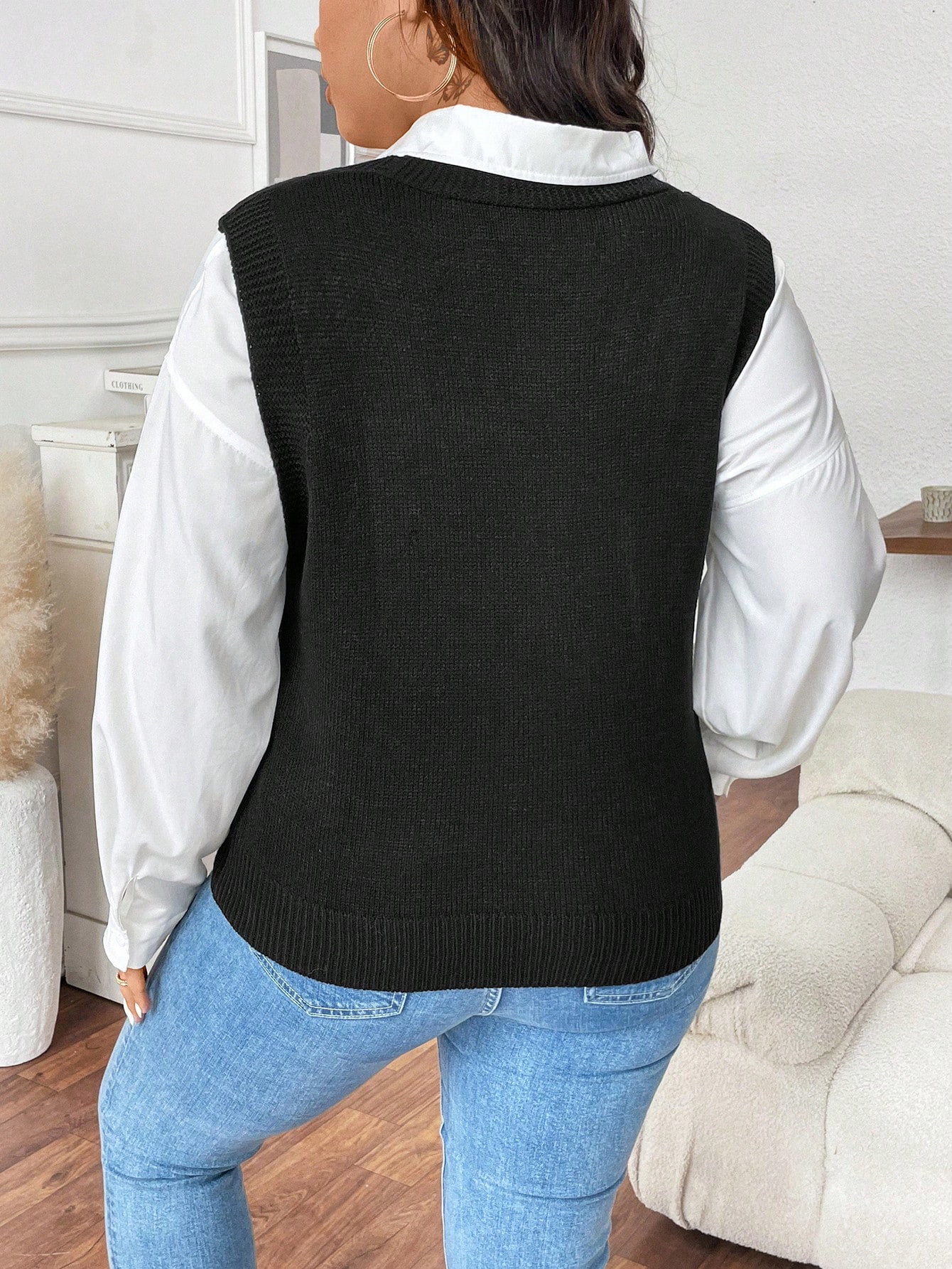 In Casual Plus Size Sweater Vests