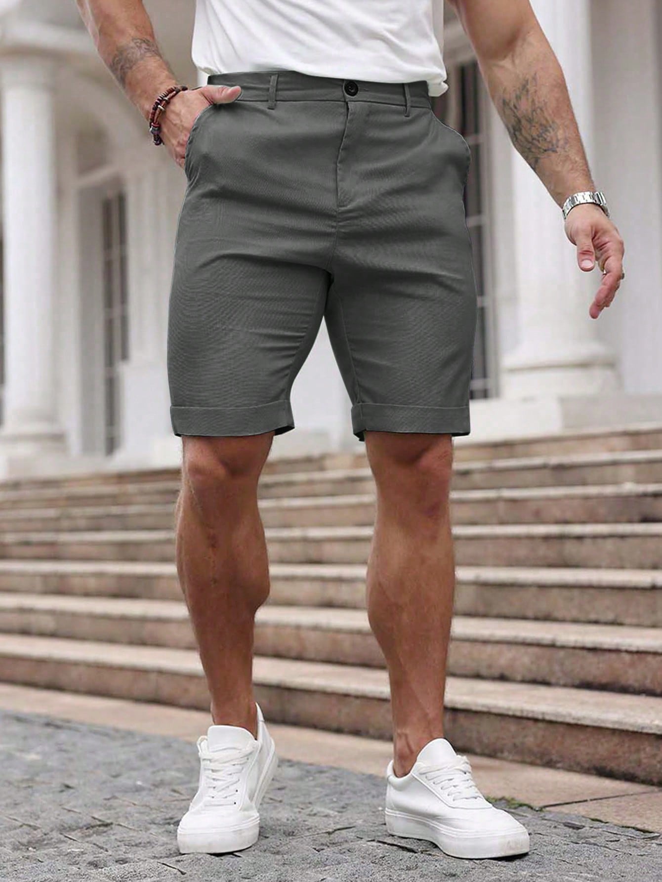 Men Linen Shorts