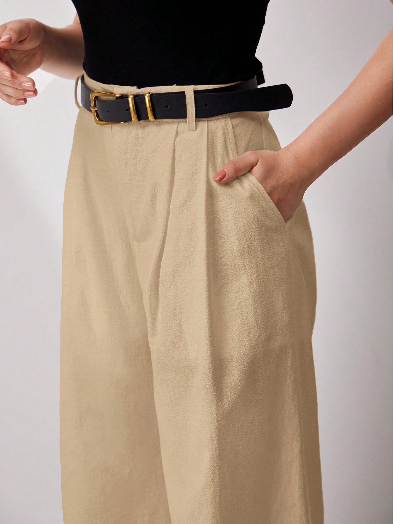 In Beige Women Pants