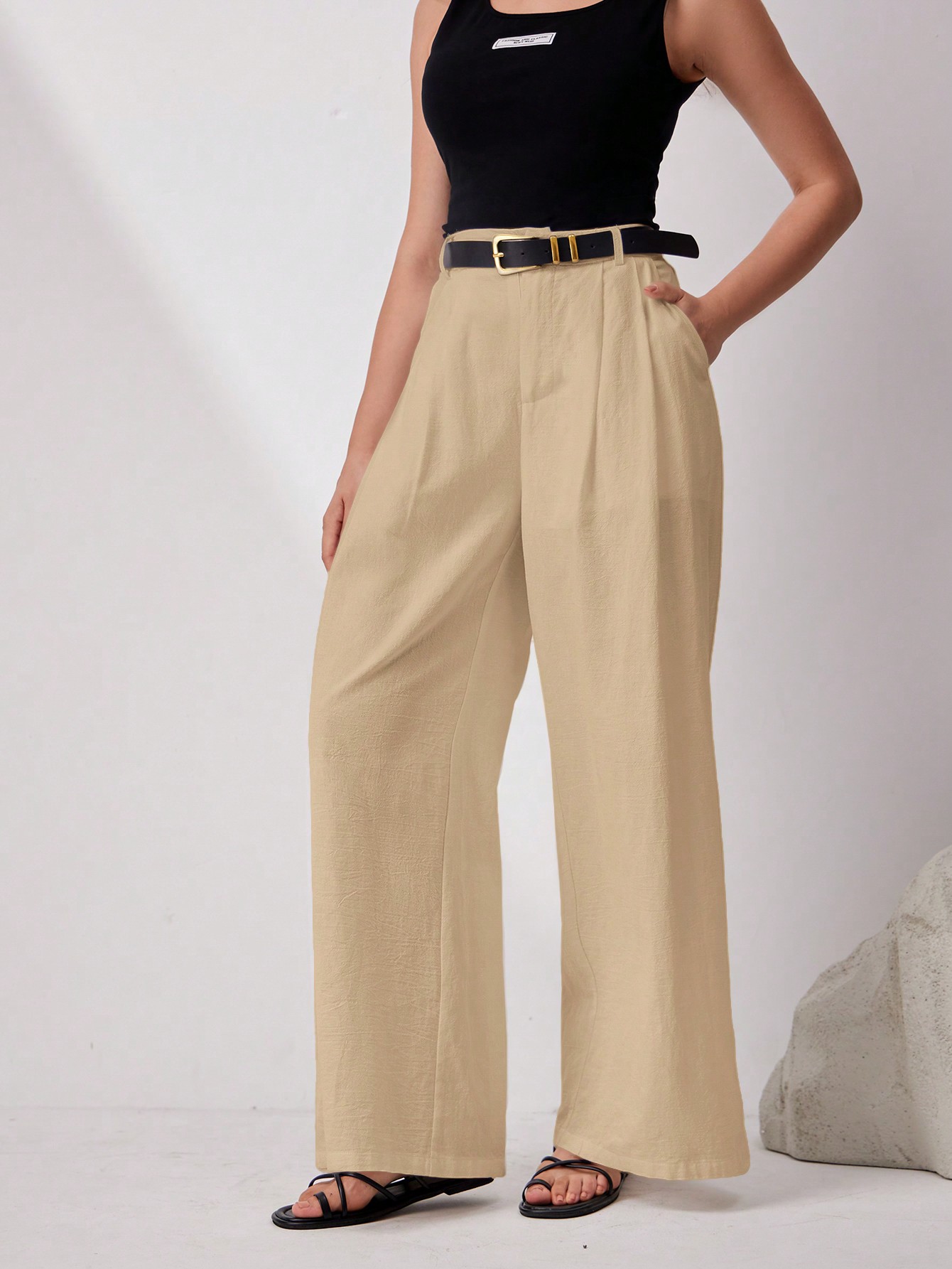 In Beige Women Pants