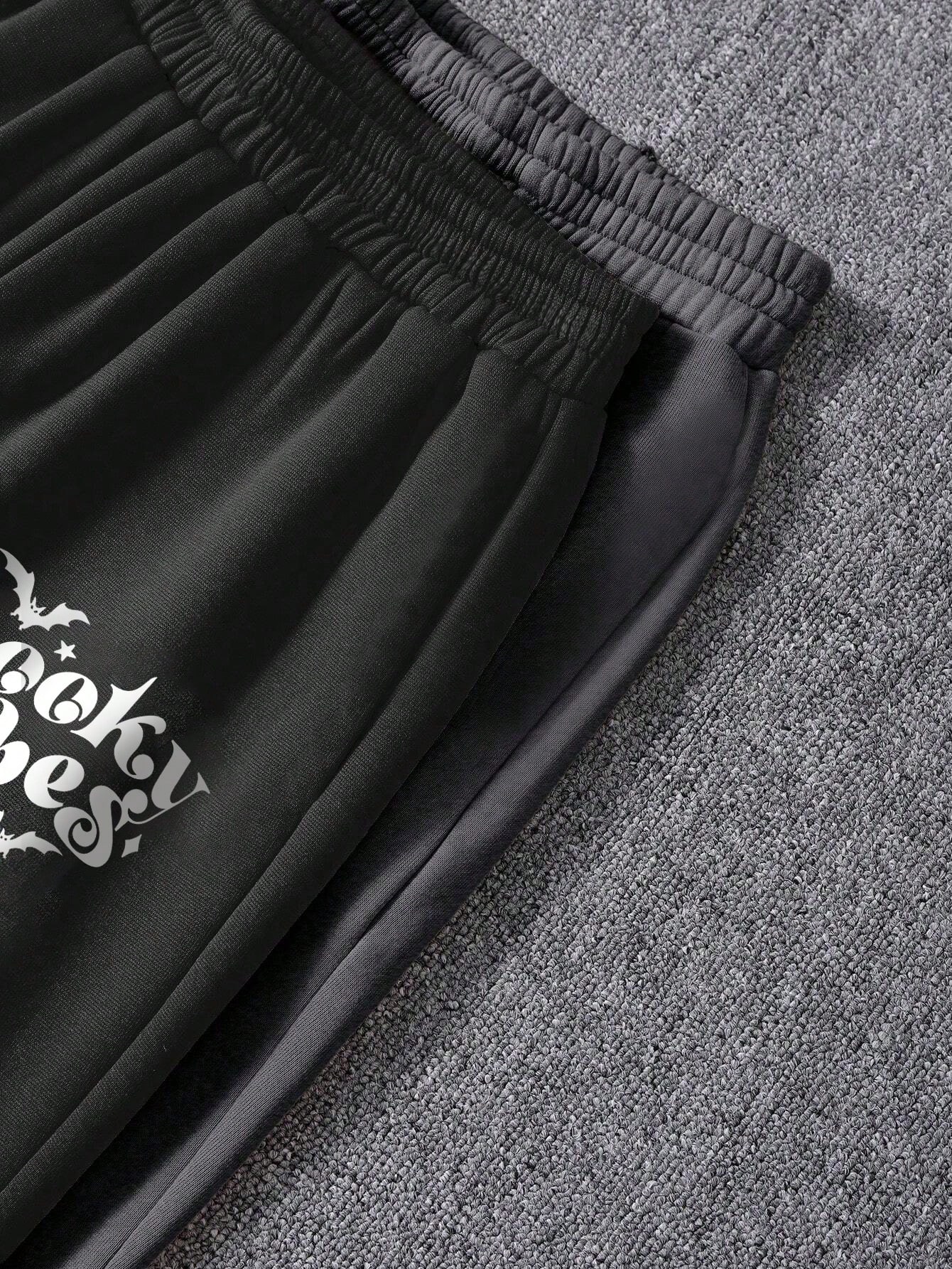 In Black Plus Size Sweatpants