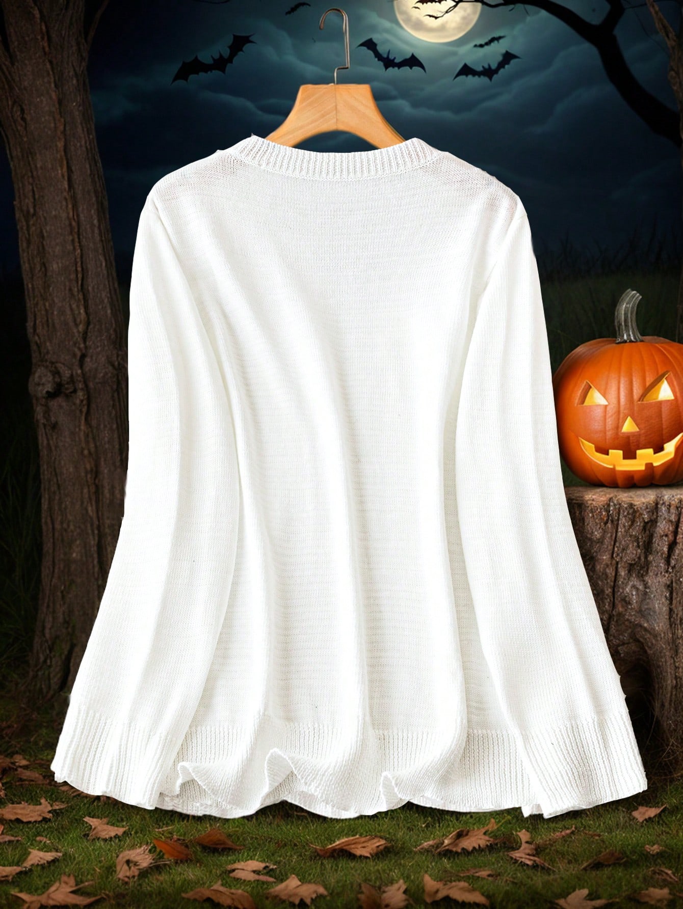 In White Plus Size Sweaters