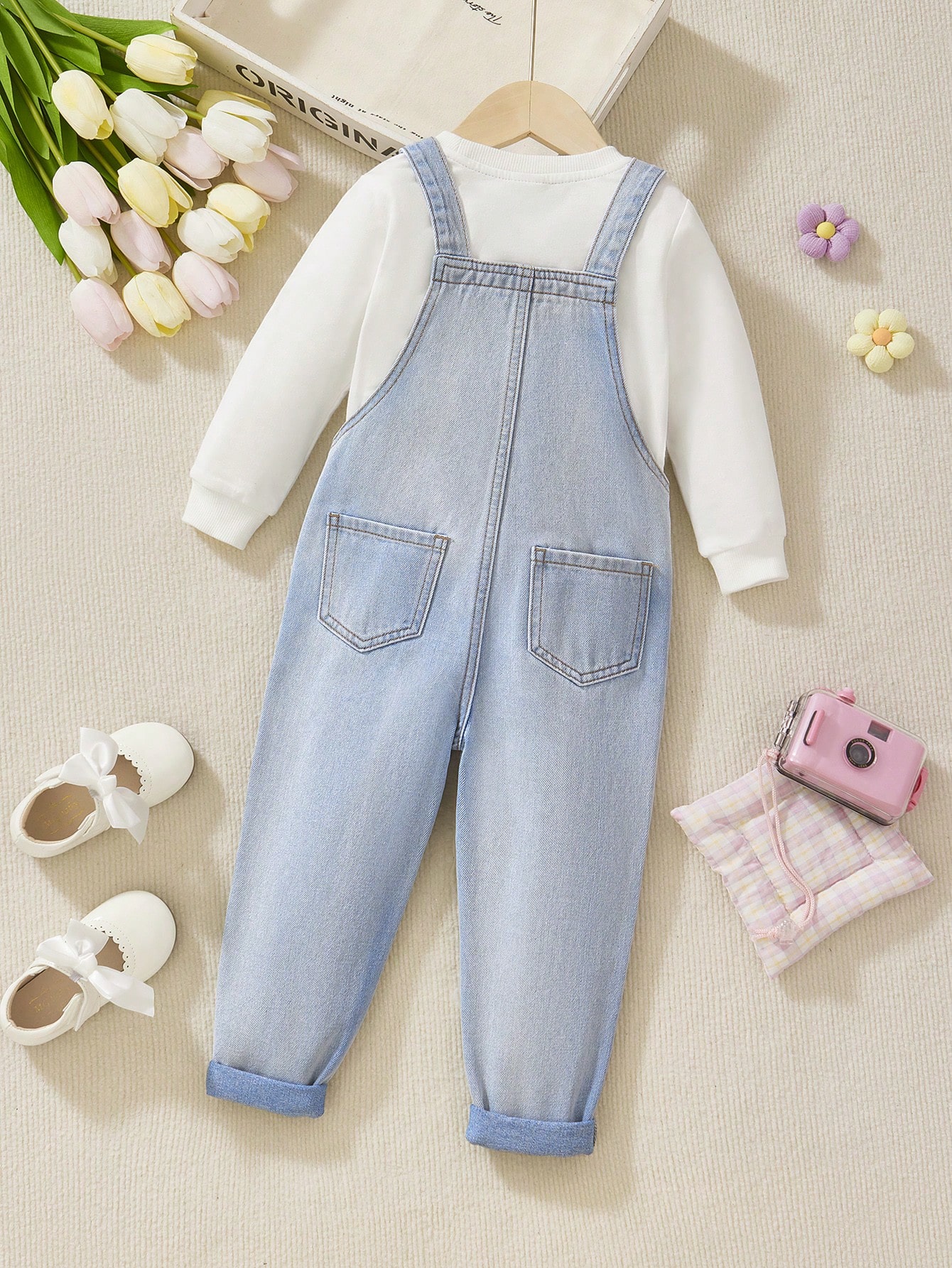 Young Girls Denim Overalls & Jumpsuits