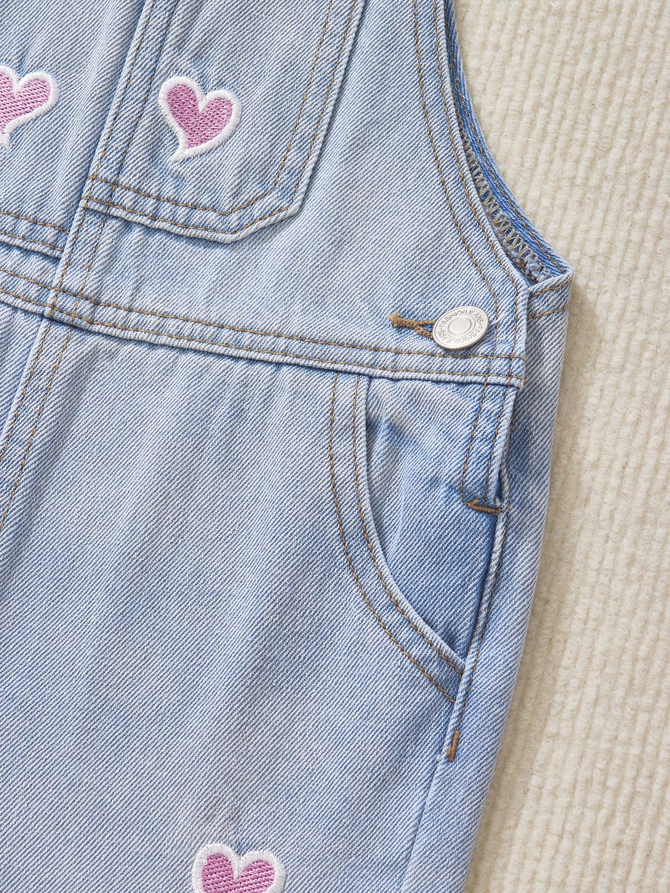 Young Girls Denim Overalls & Jumpsuits