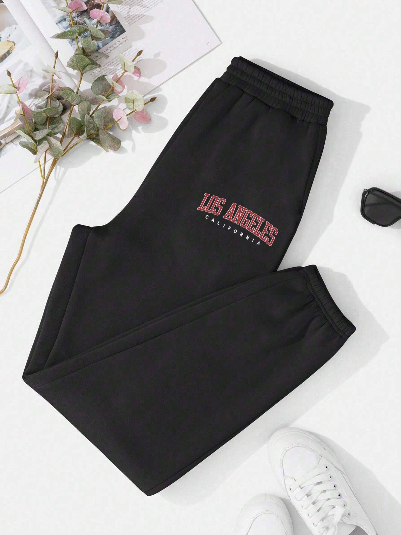 In Black Plus Size Sweatpants