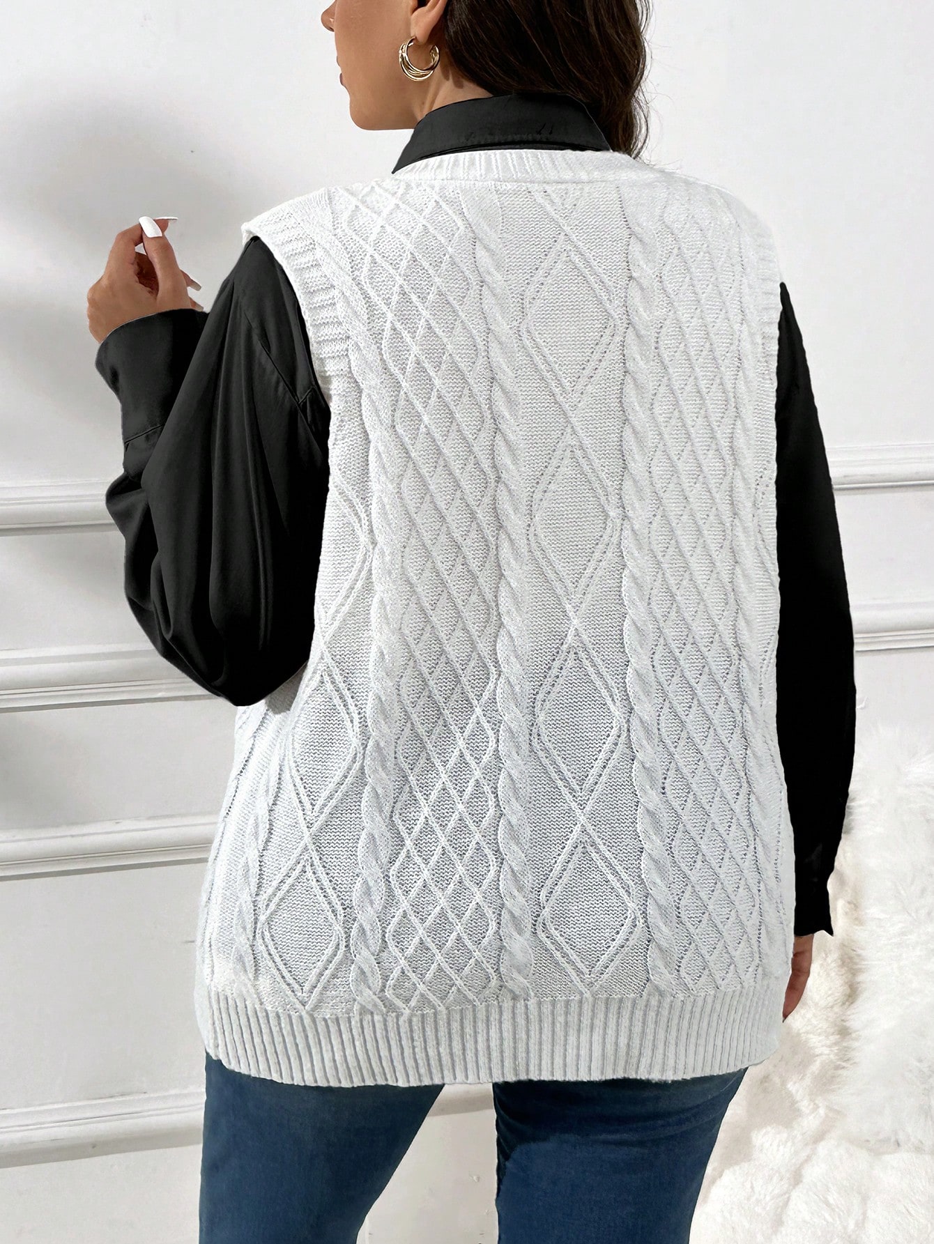 In Casual Plus Size Sweater Vests