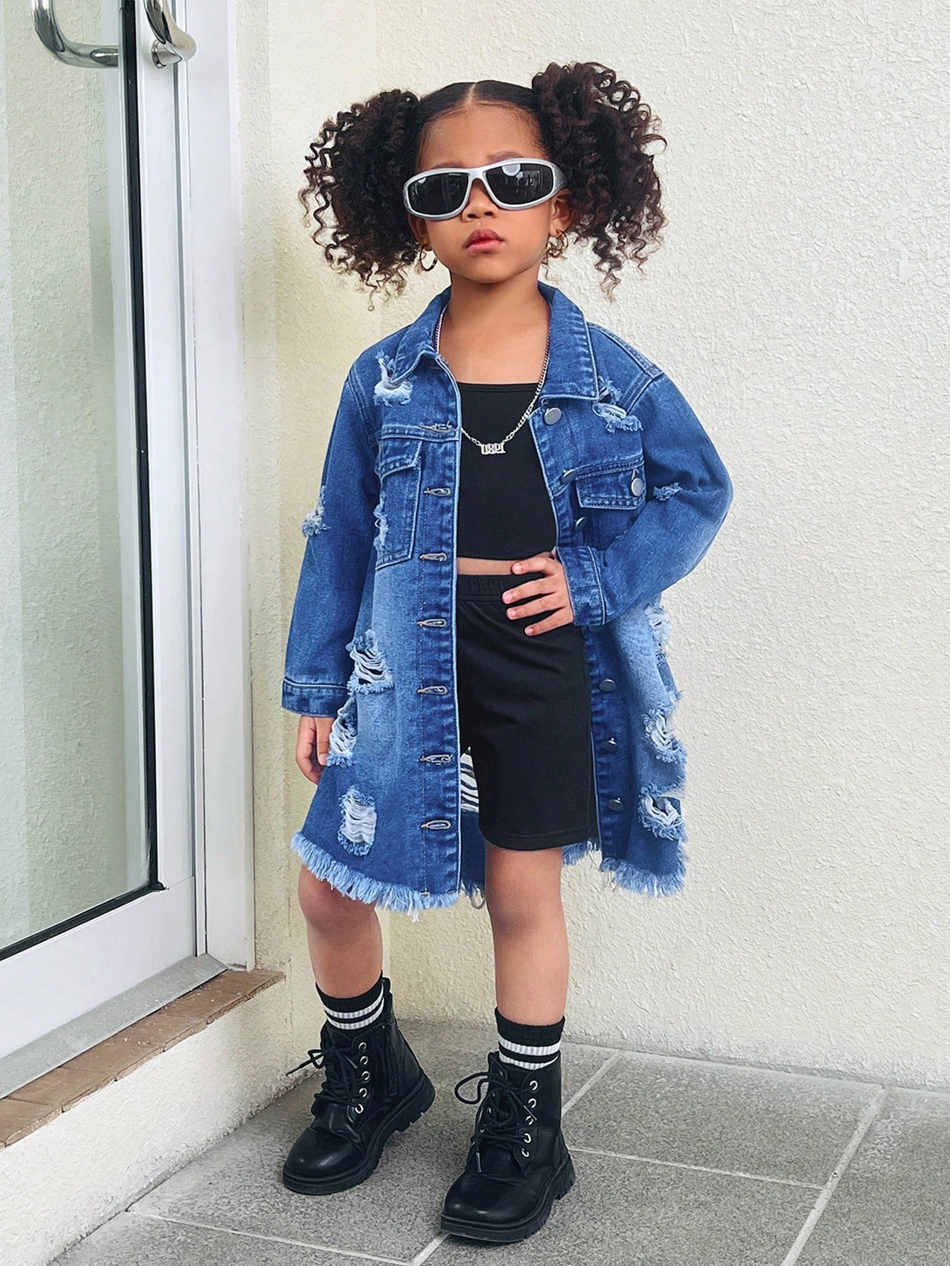 Young Girls Denim Jackets & Coats