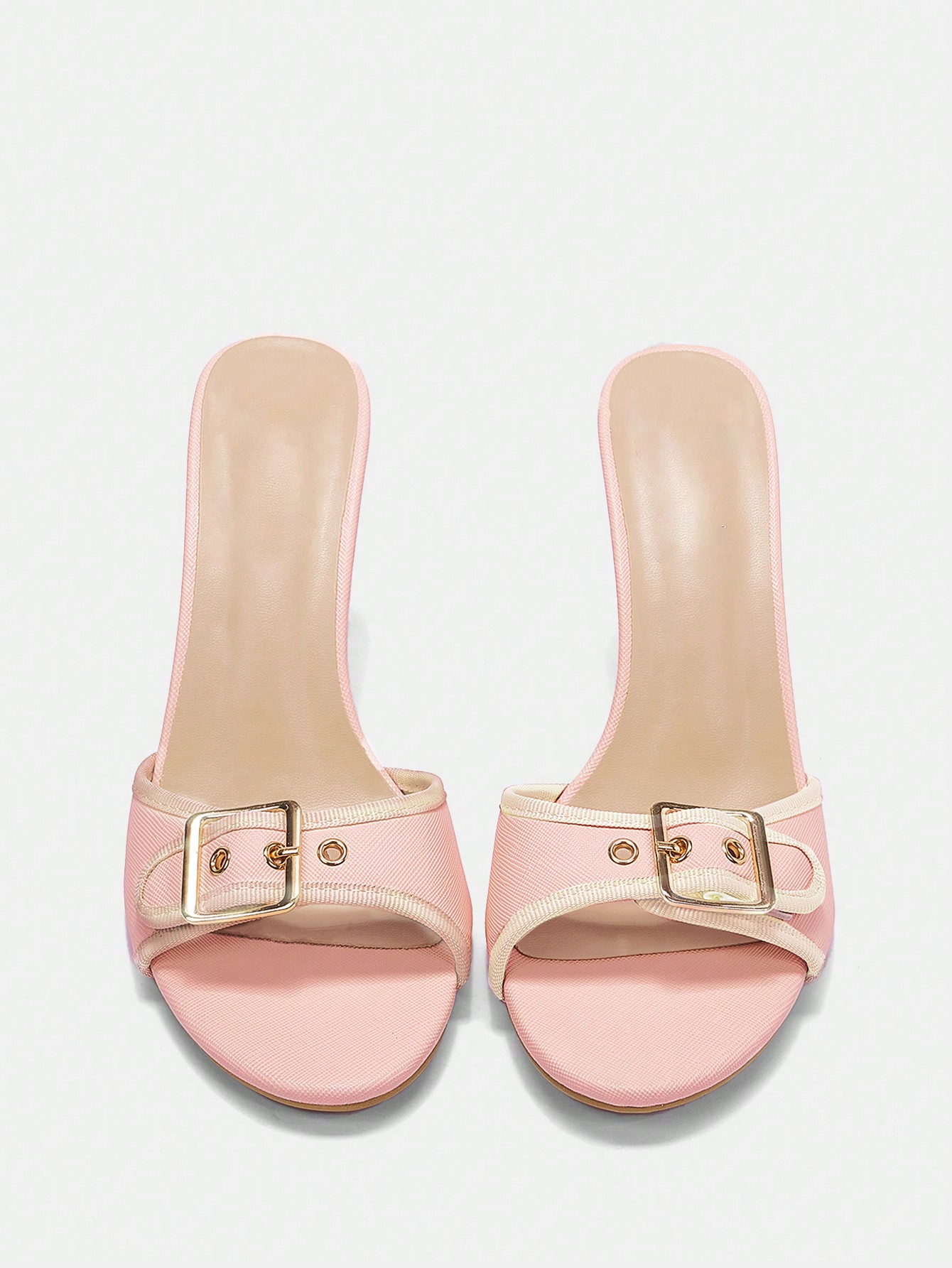 In Baby Pink Women Heeled Sandals