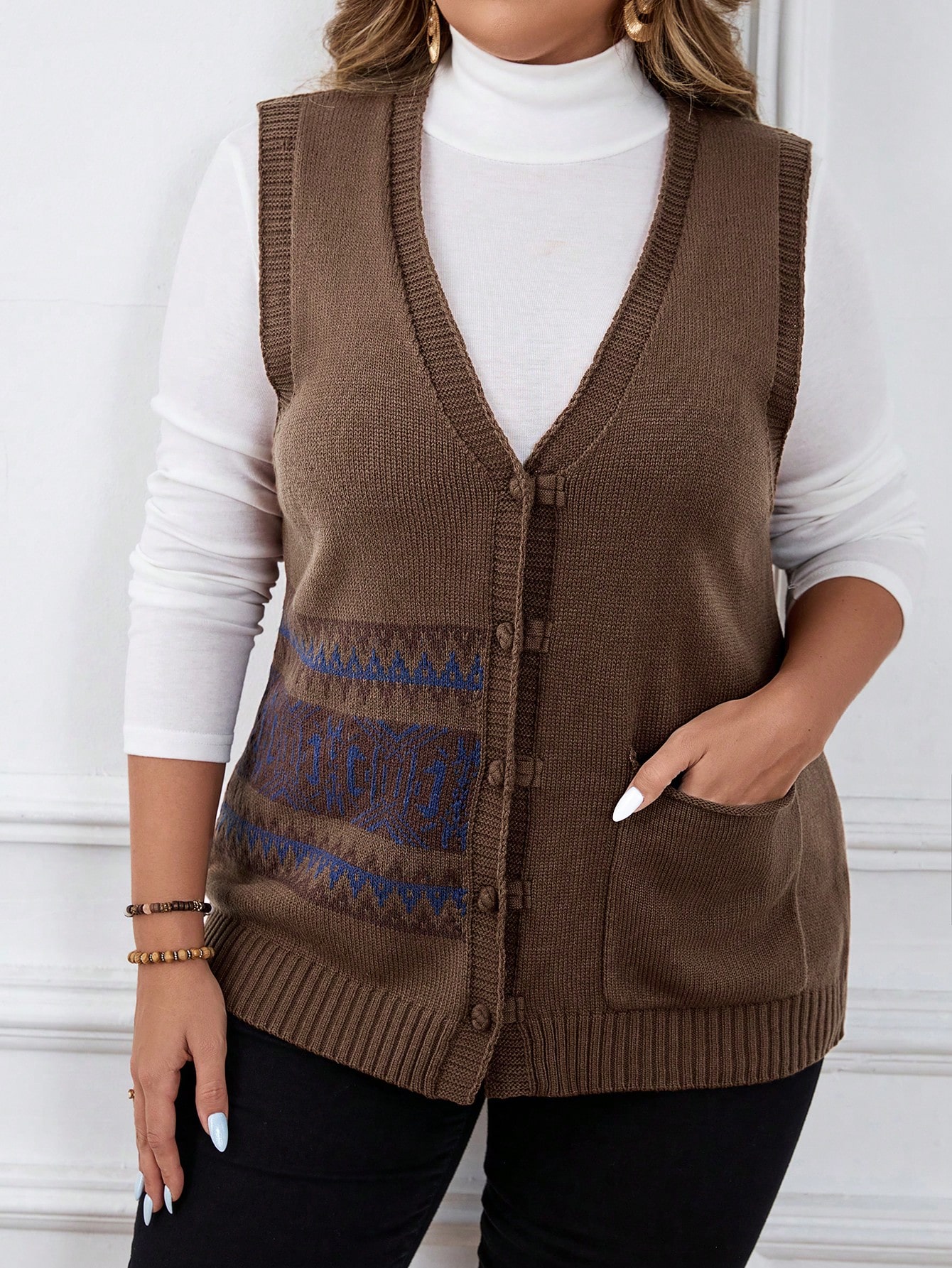 In Casual Plus Size Sweater Vests