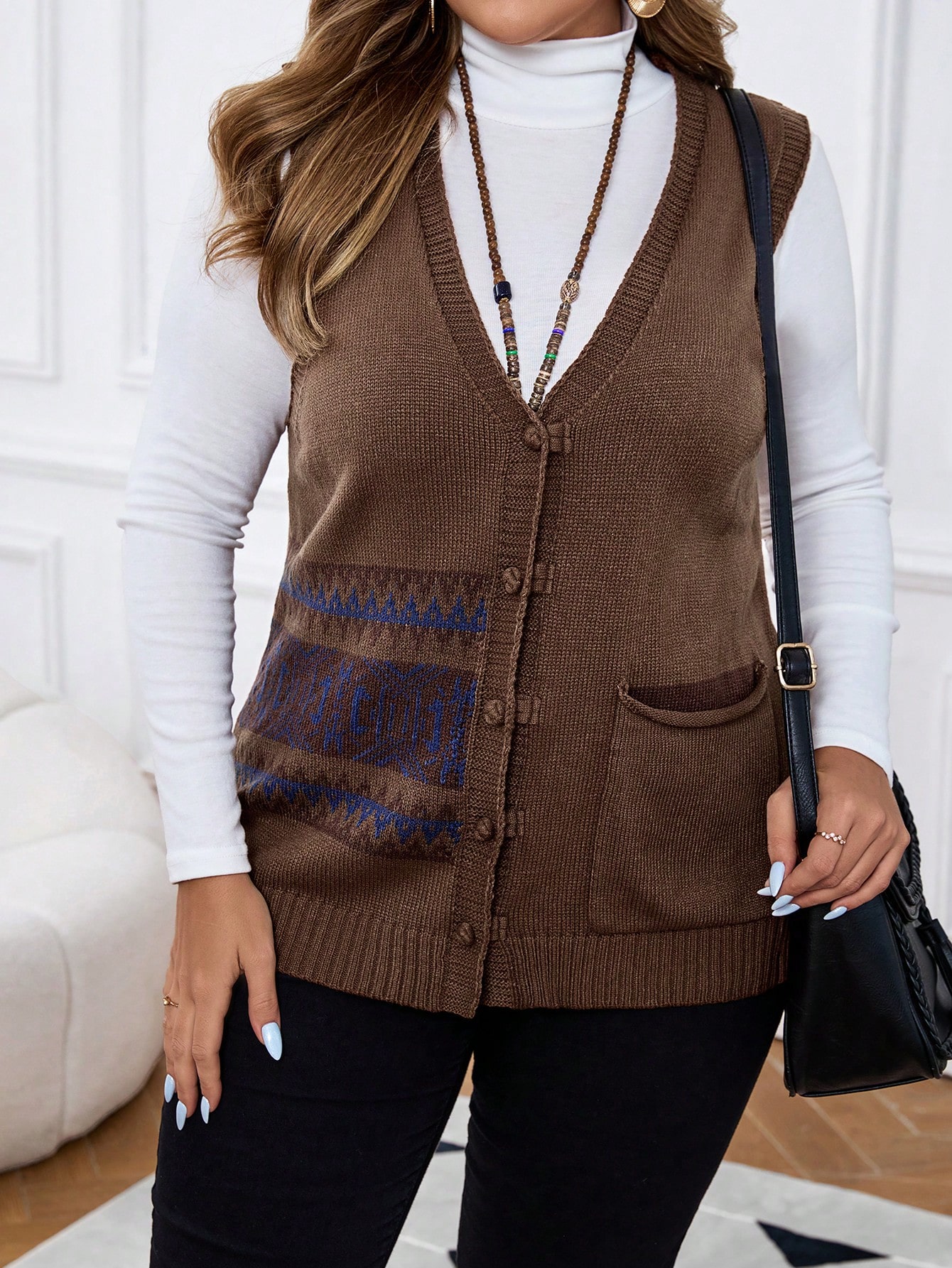 In Casual Plus Size Sweater Vests