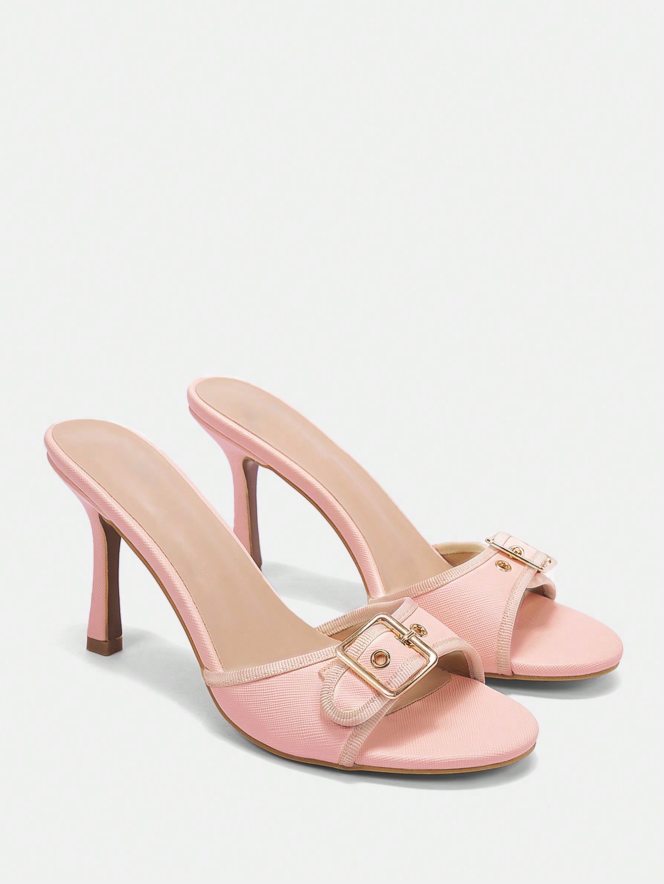 In Baby Pink Women Heeled Sandals