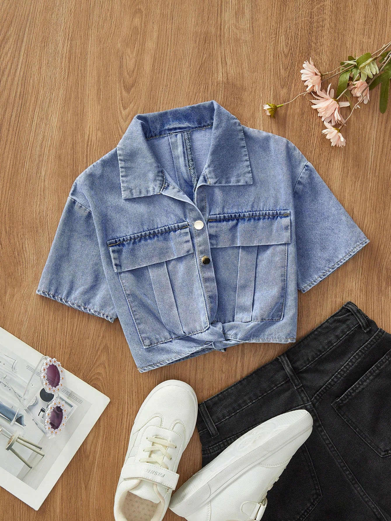 Tween Girls Denim Tops