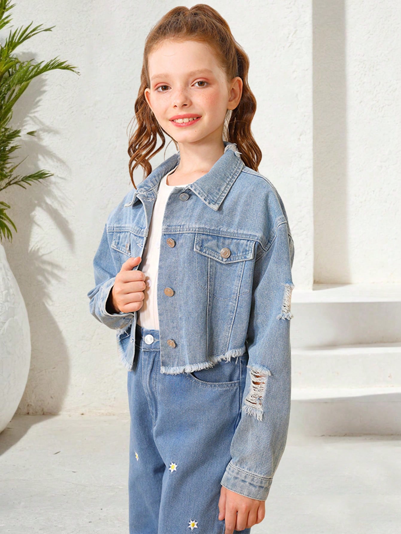 Tween Girls Denim Tops