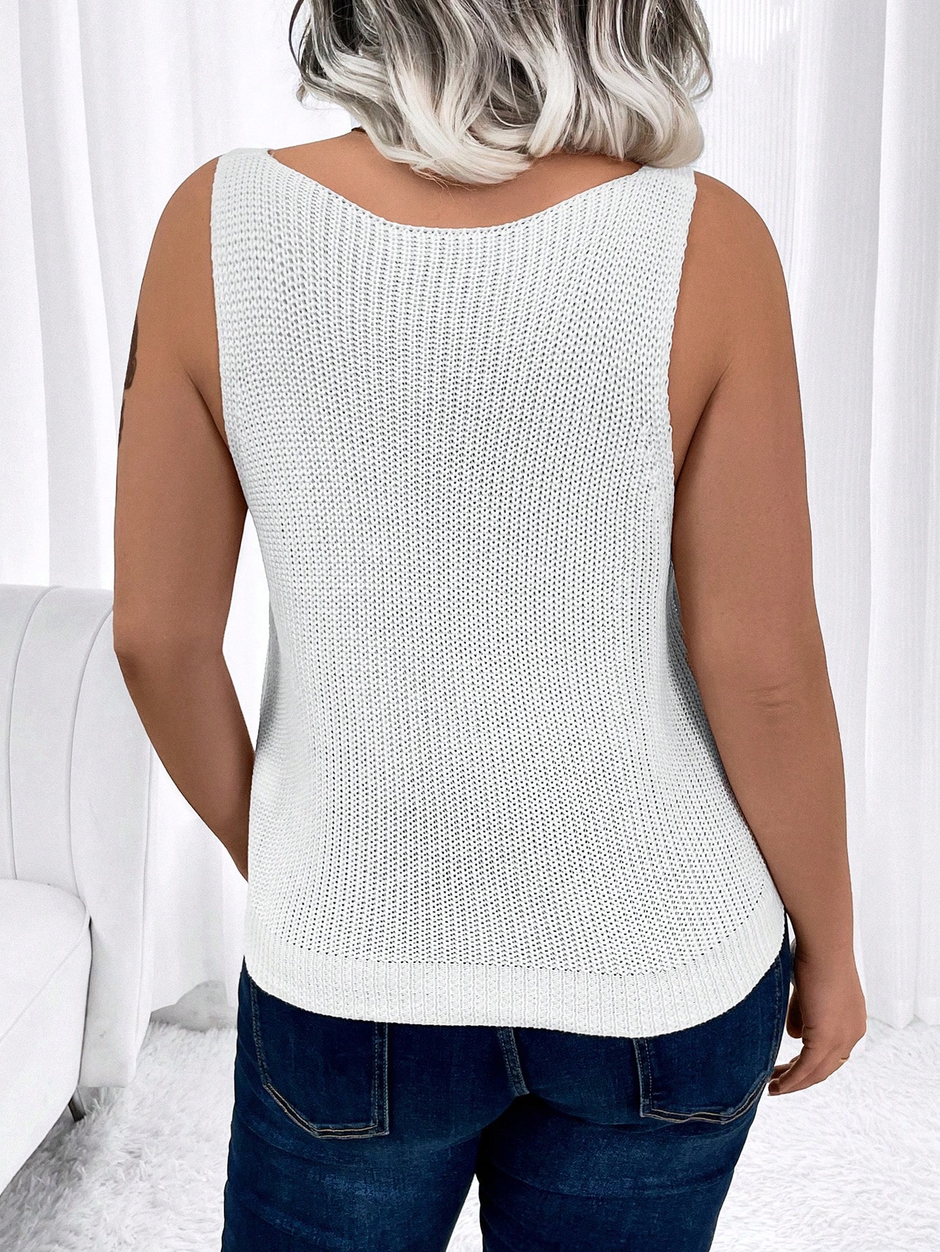 In Casual Plus Size Sweater Vests