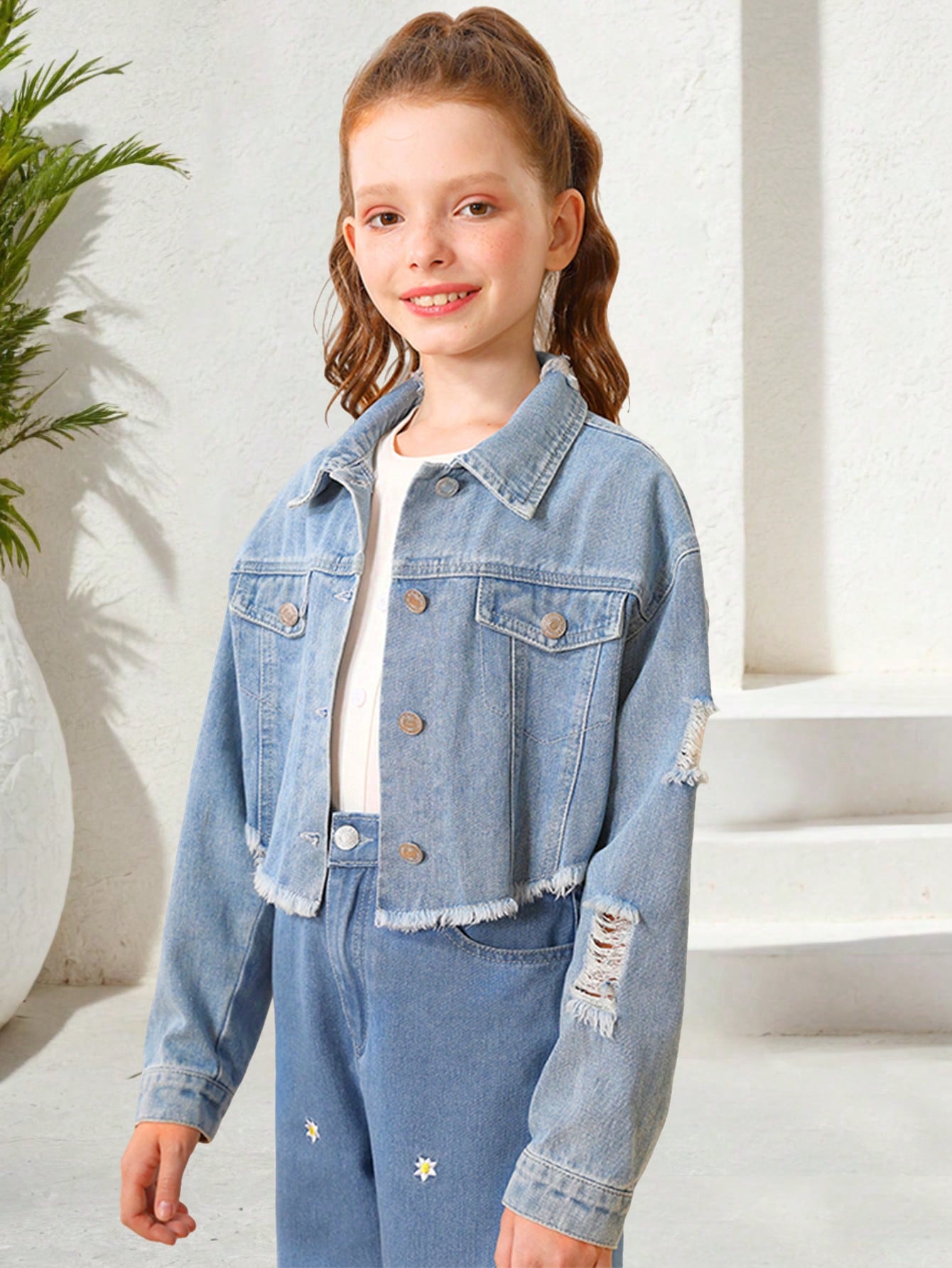 Tween Girls Denim Tops