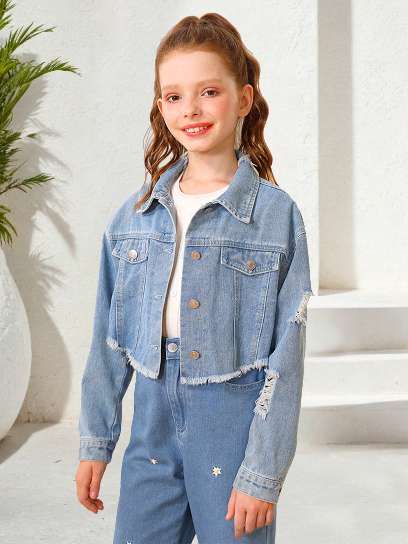 Tween Girls Denim Tops