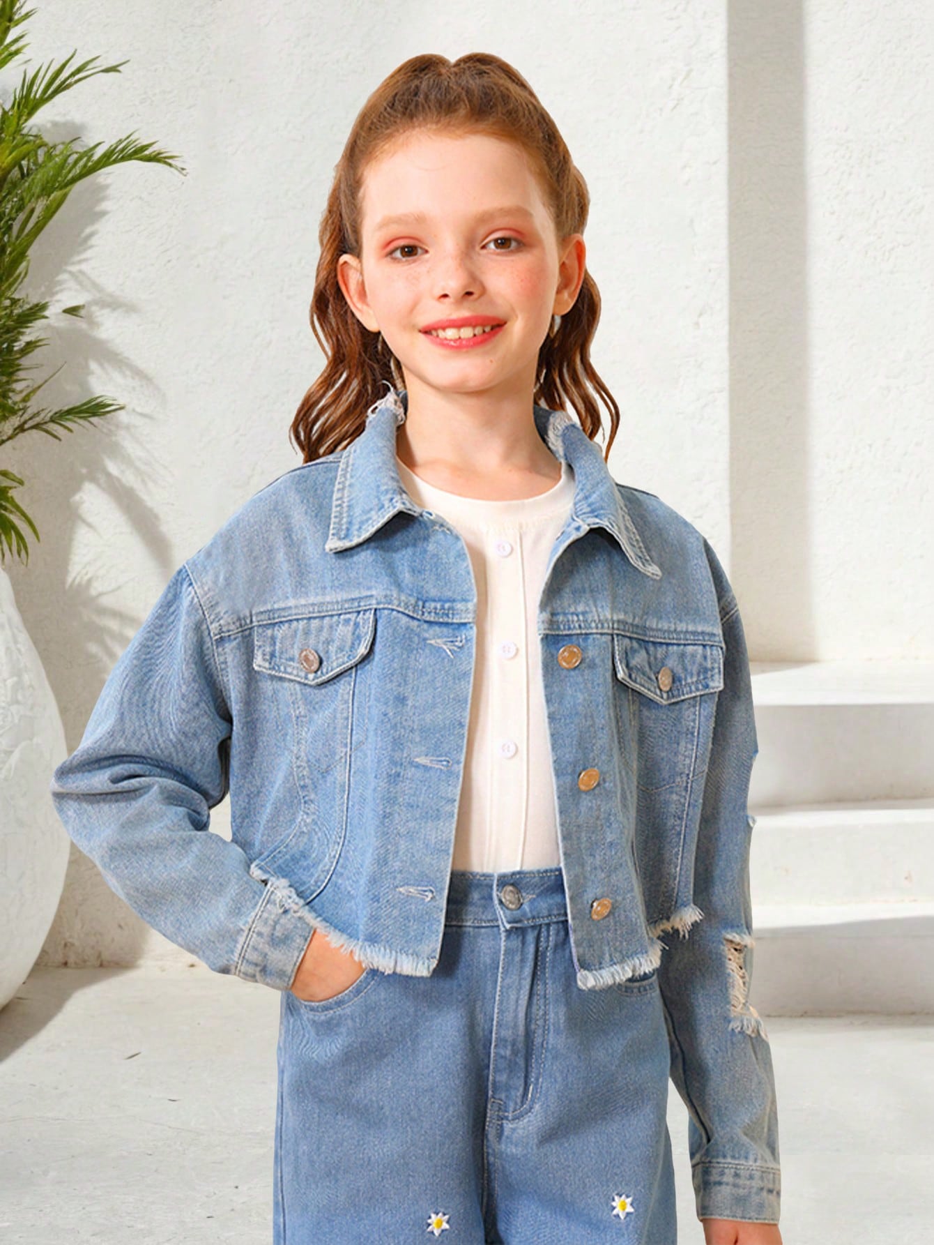 Tween Girls Denim Tops