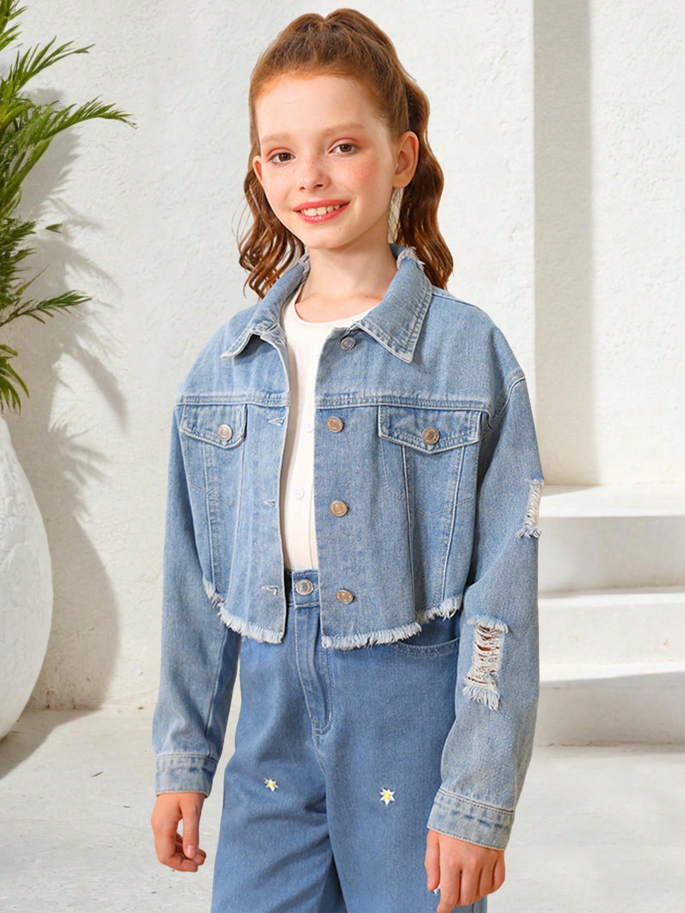 Tween Girls Denim Tops