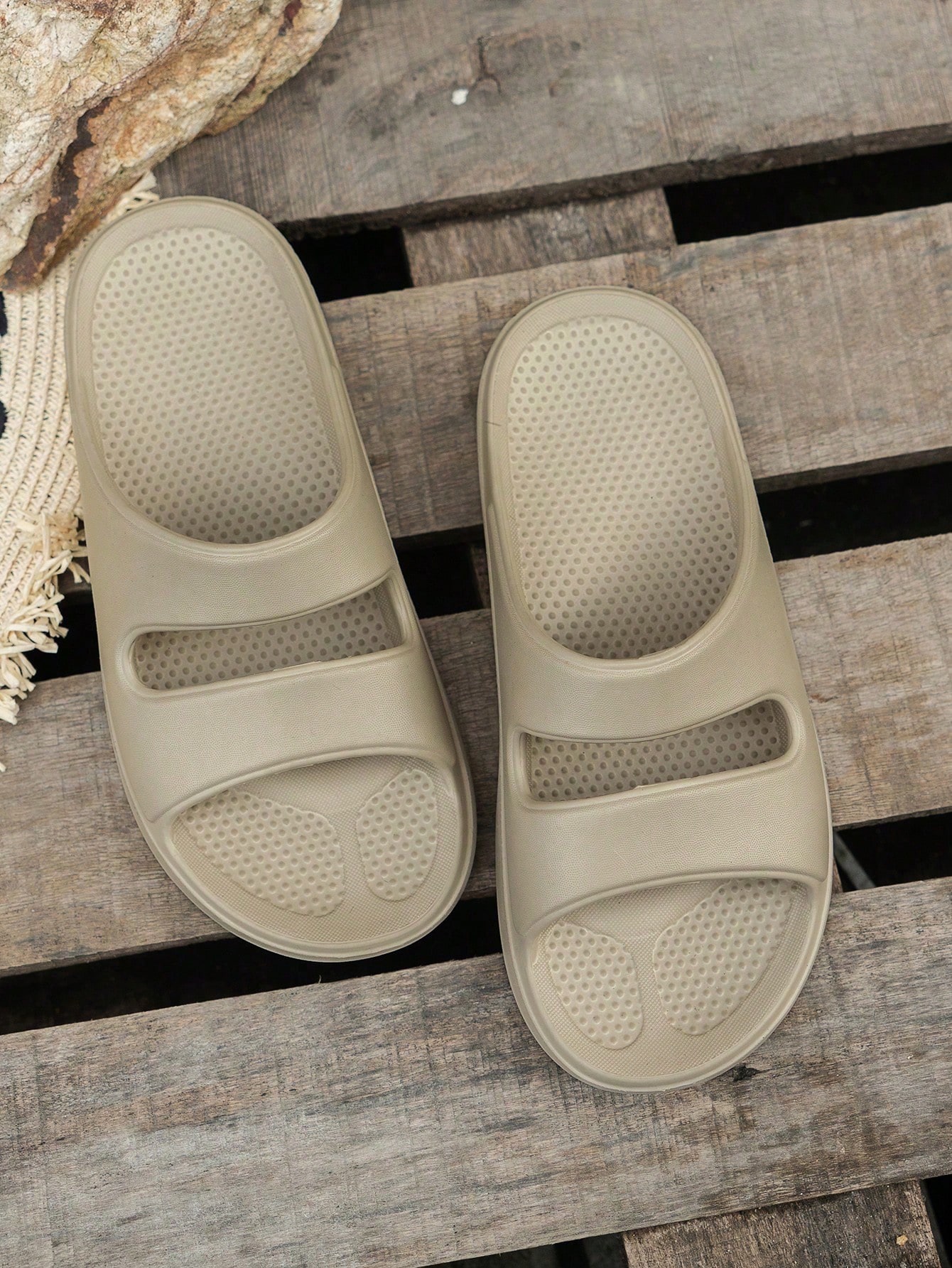 In Khaki Women Slides