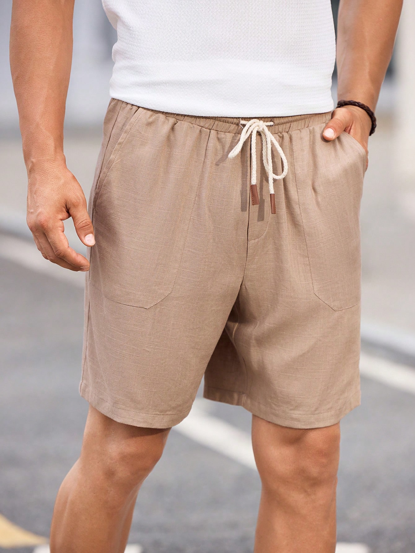 Men Linen Shorts