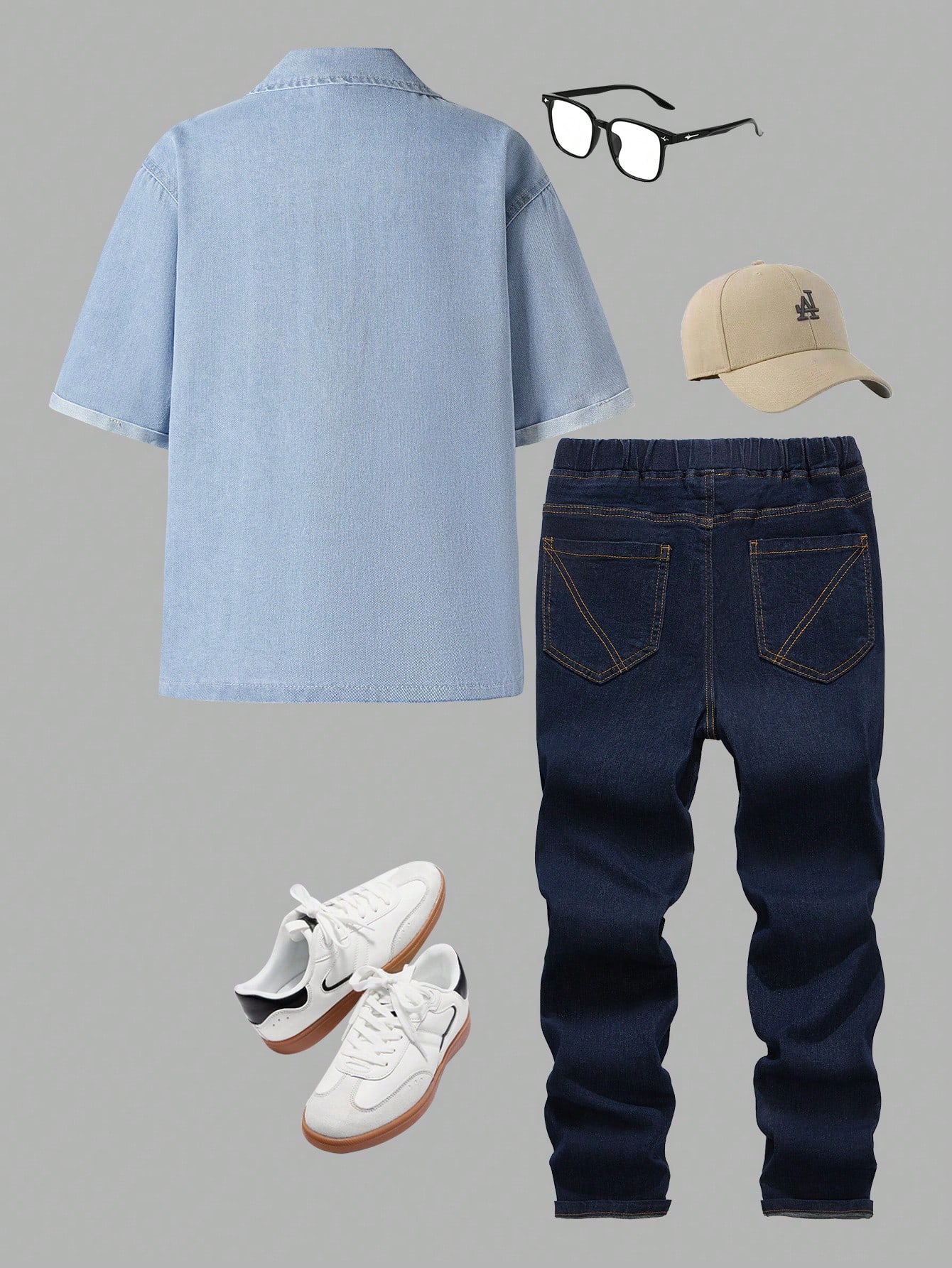 Tween Boys Denim Two-piece Outfits