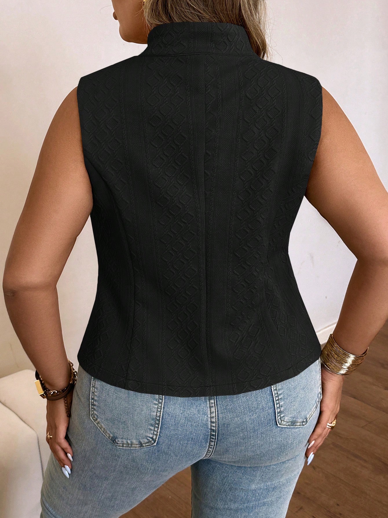 In Black Plus Size Jackets