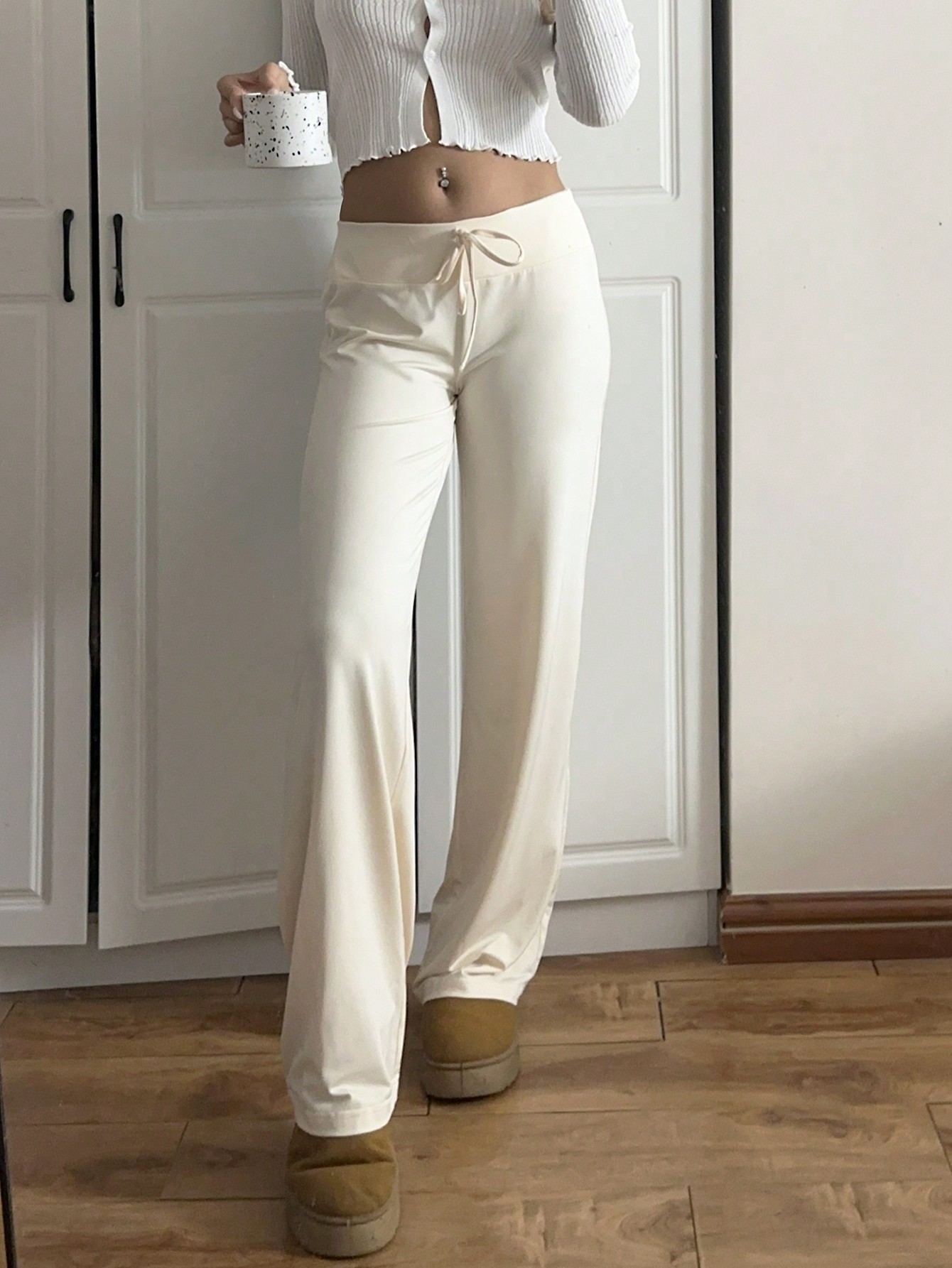 In Beige Women Bottoms