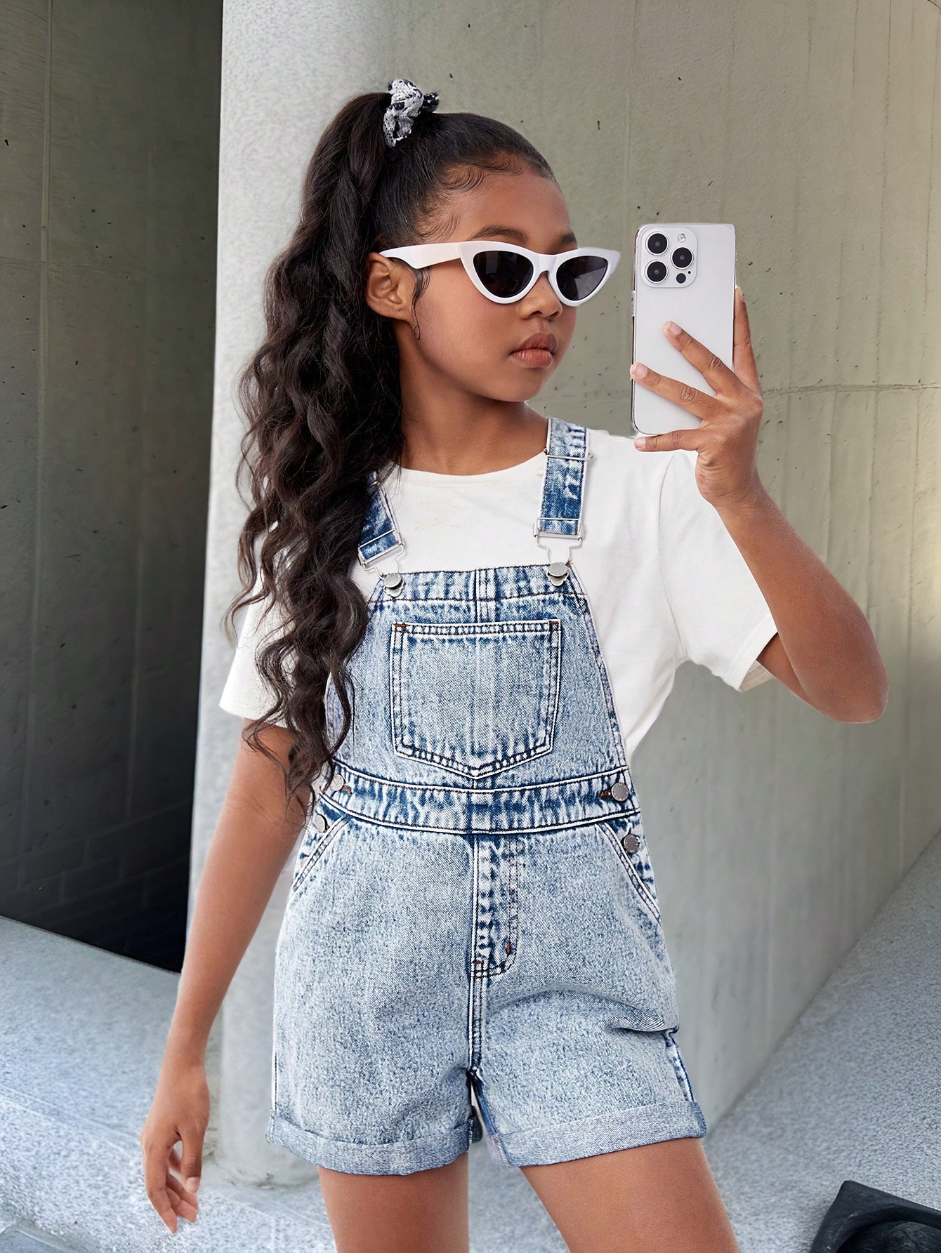 Tween Girls Denim Overalls & Jumpsuits