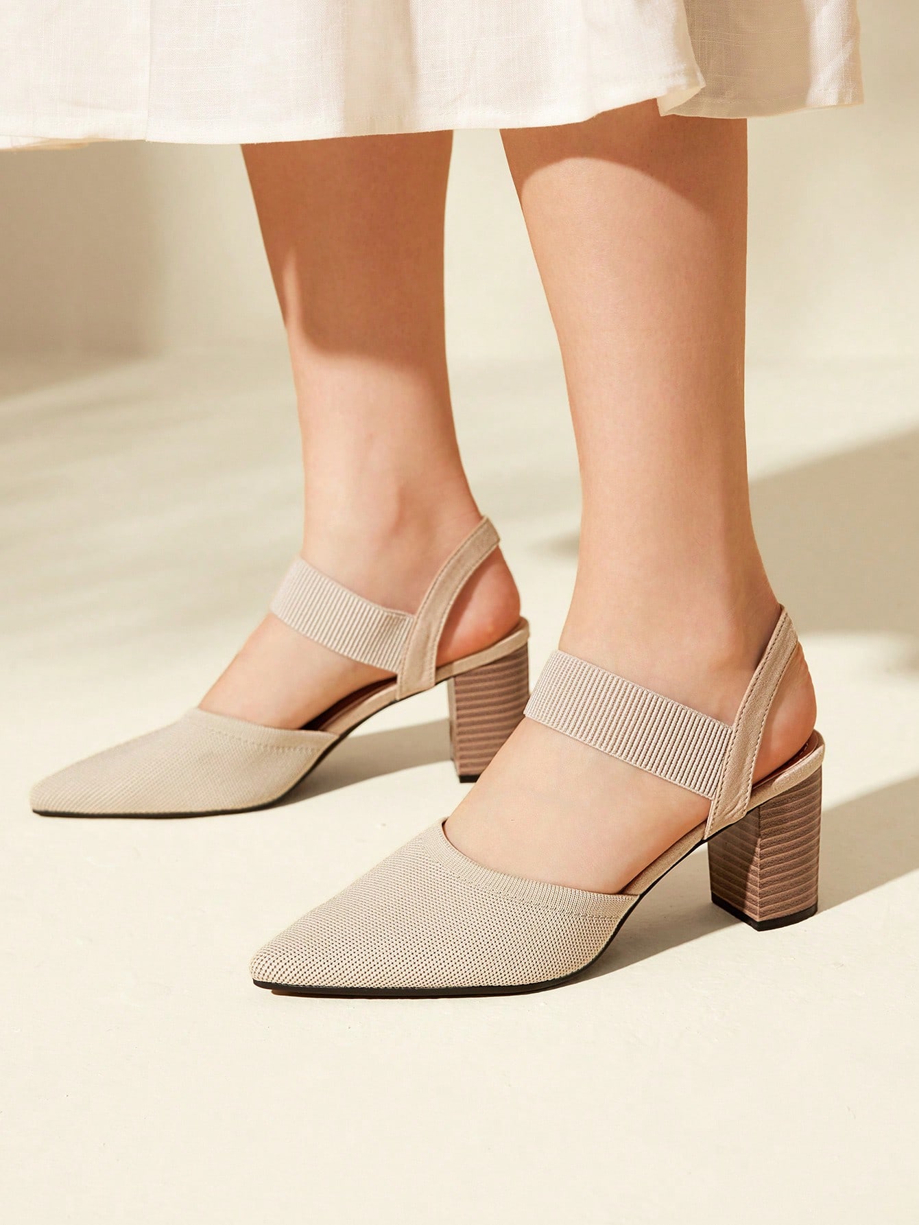 In Beige Women Pumps