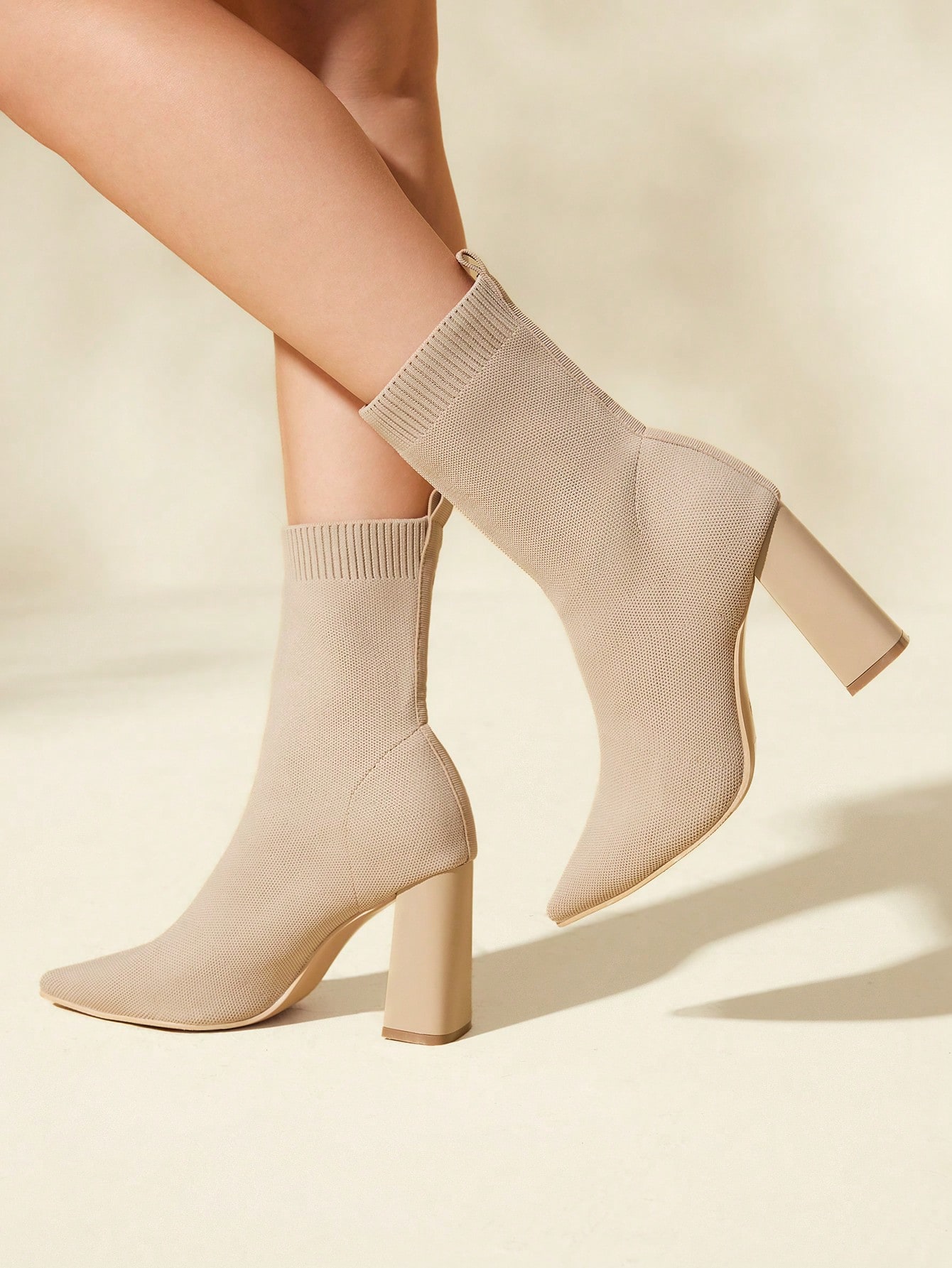 In Beige Women Fashion Boots