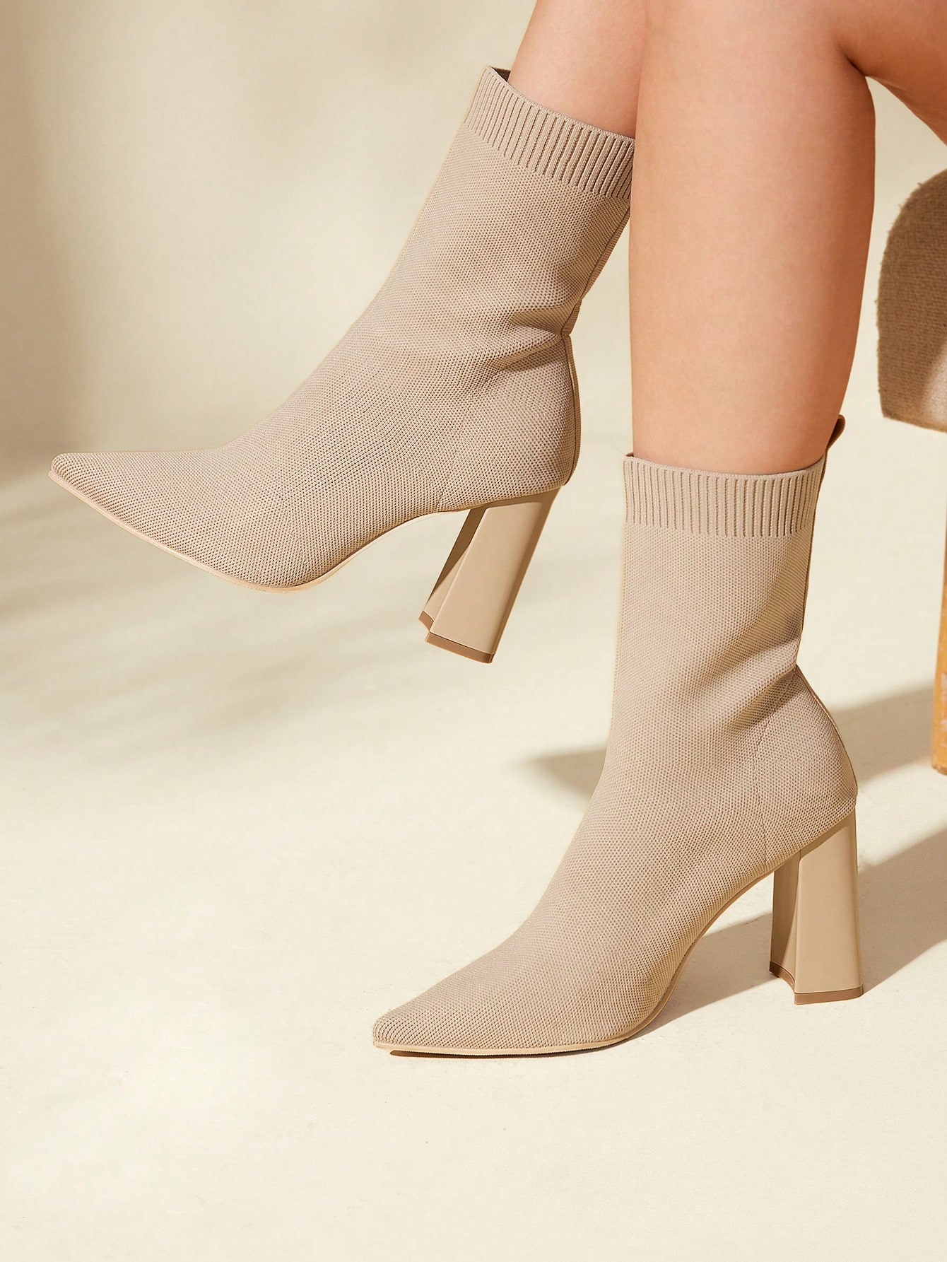 In Beige Women Fashion Boots