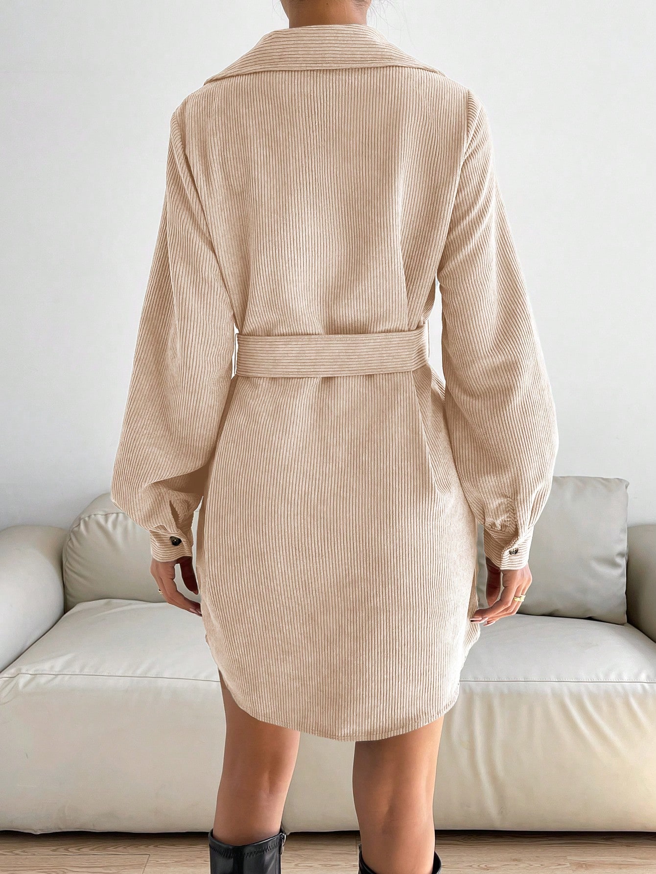 In Beige Women Dresses