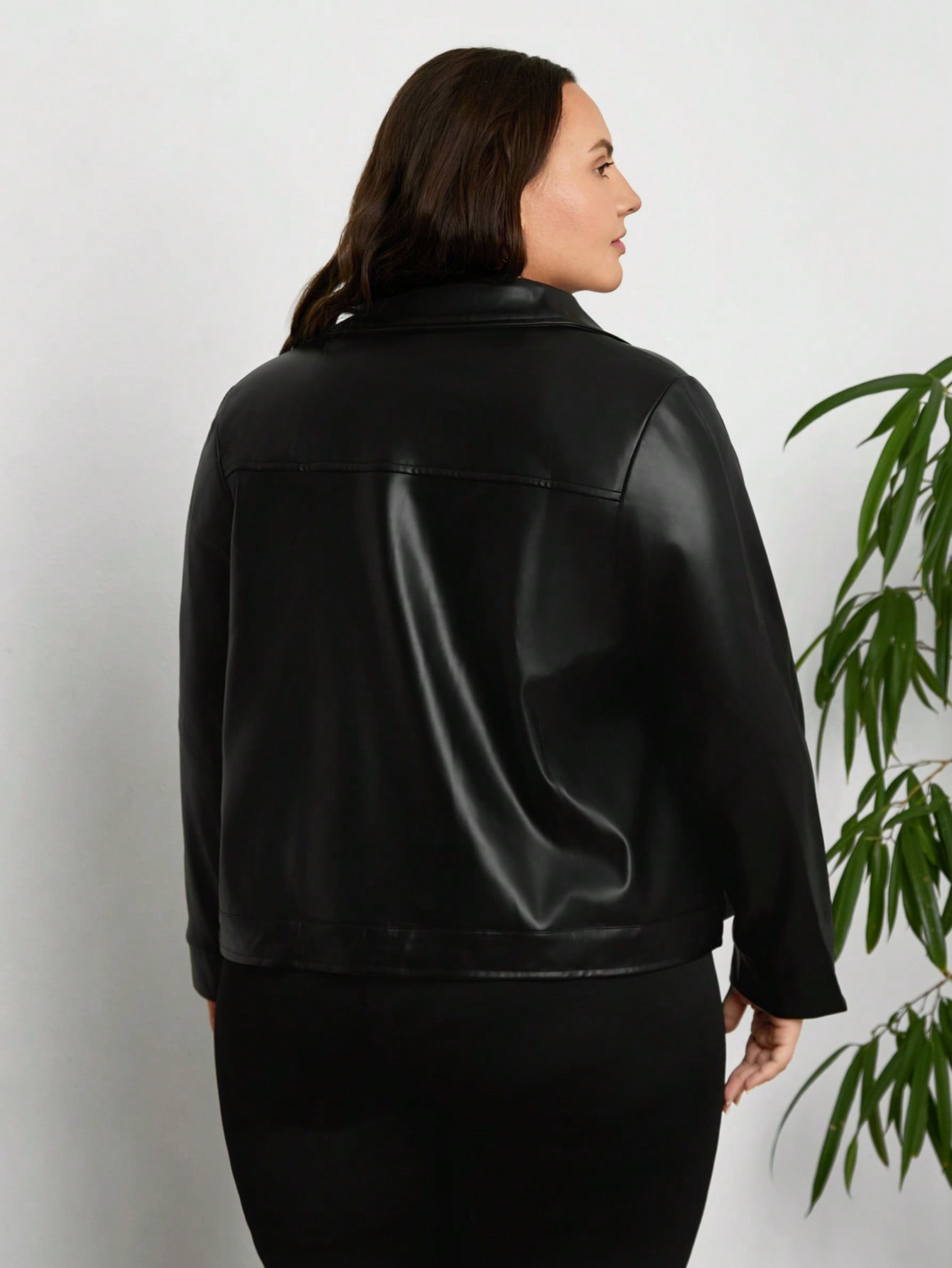 In Black Plus Size Jackets