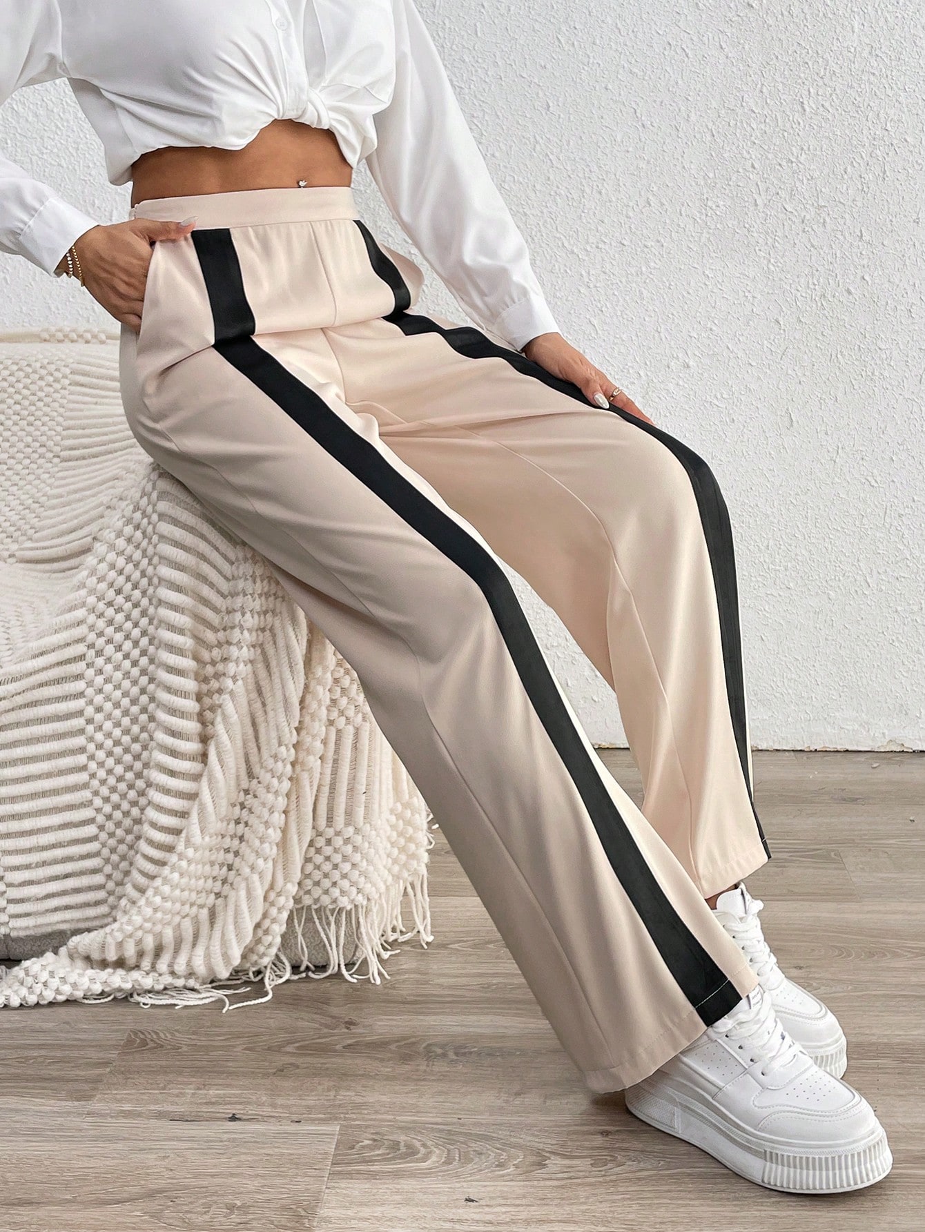 In Beige Women Pants