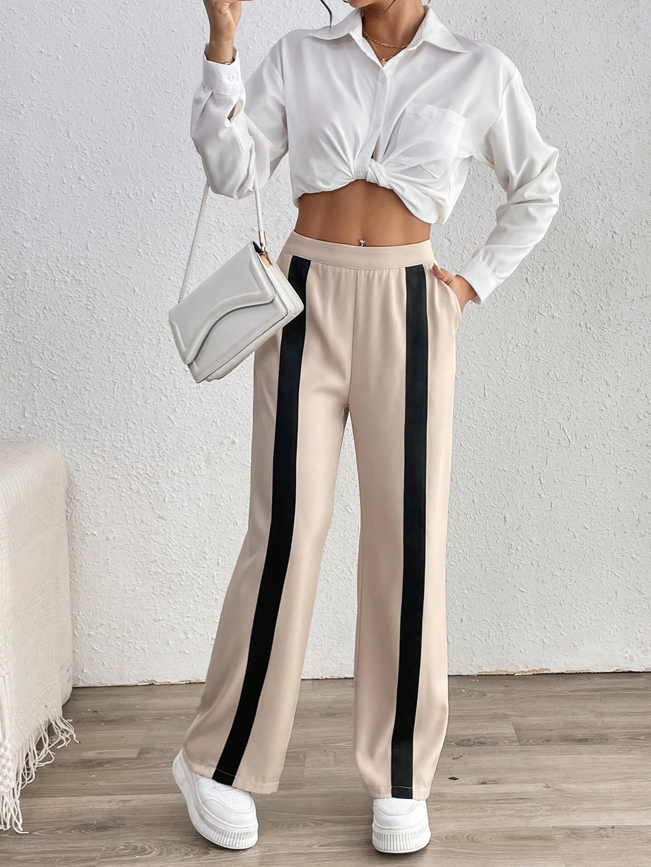 In Beige Women Pants