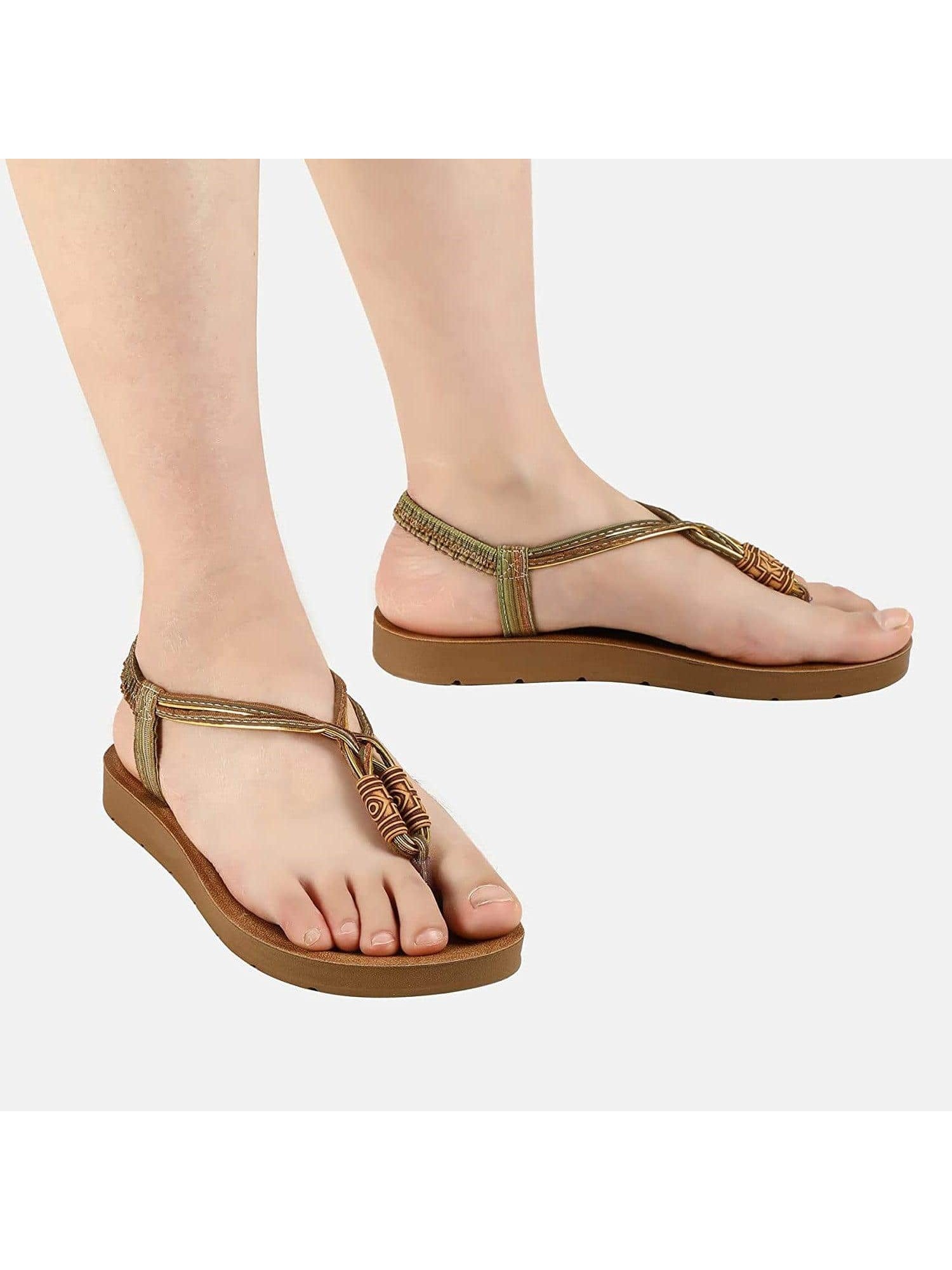 In Brown Women Flip-Flops