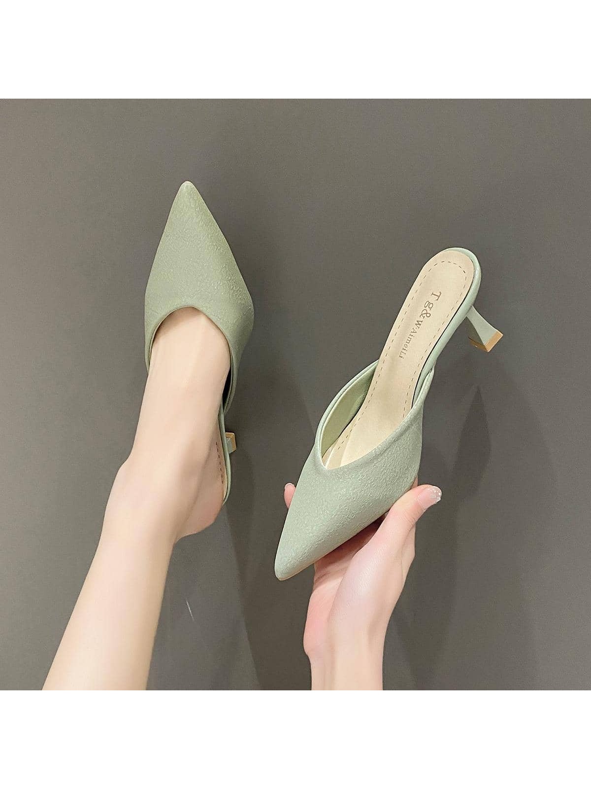 In Green Women Pumps