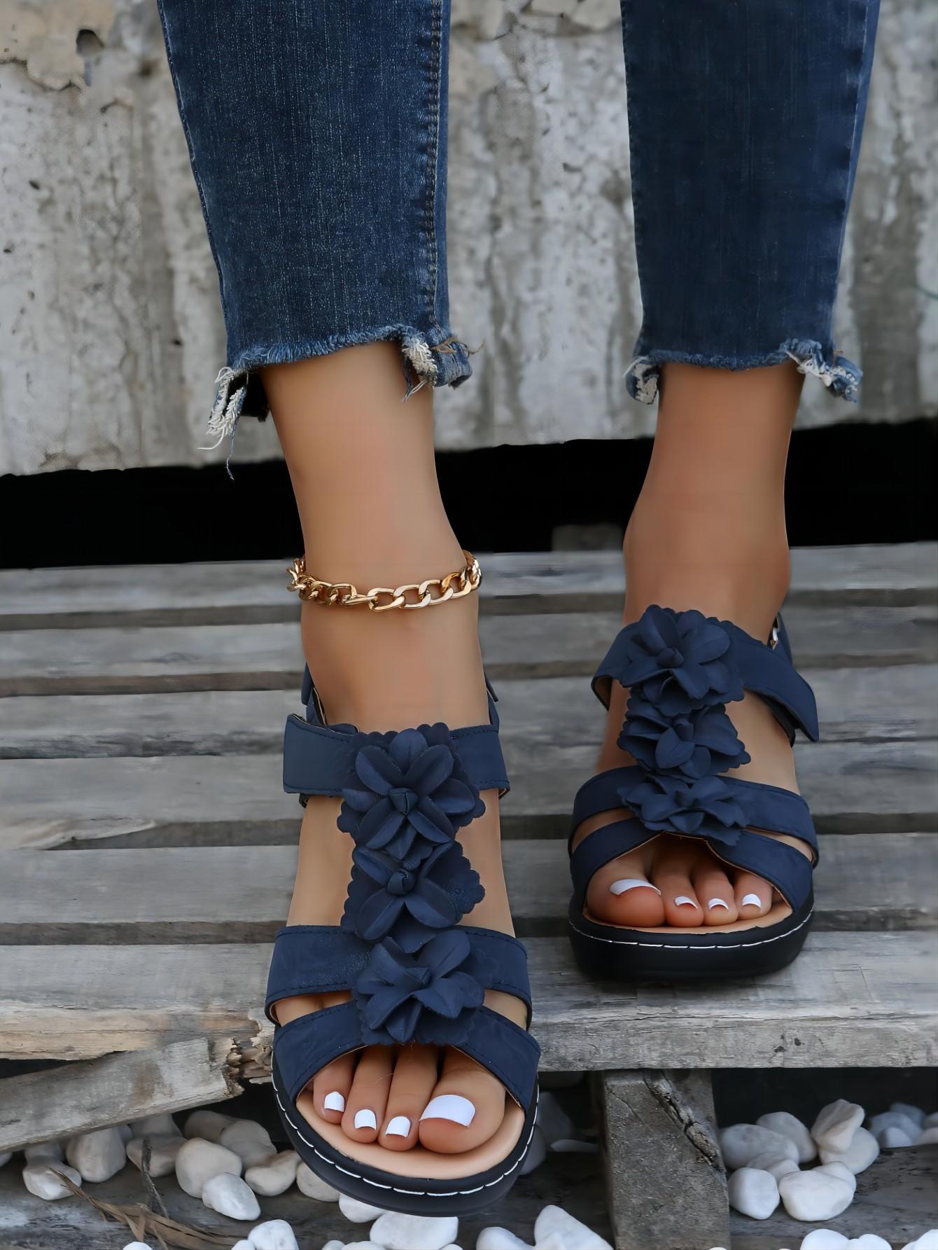 In Blue Women Platforms & Wedge Sandals