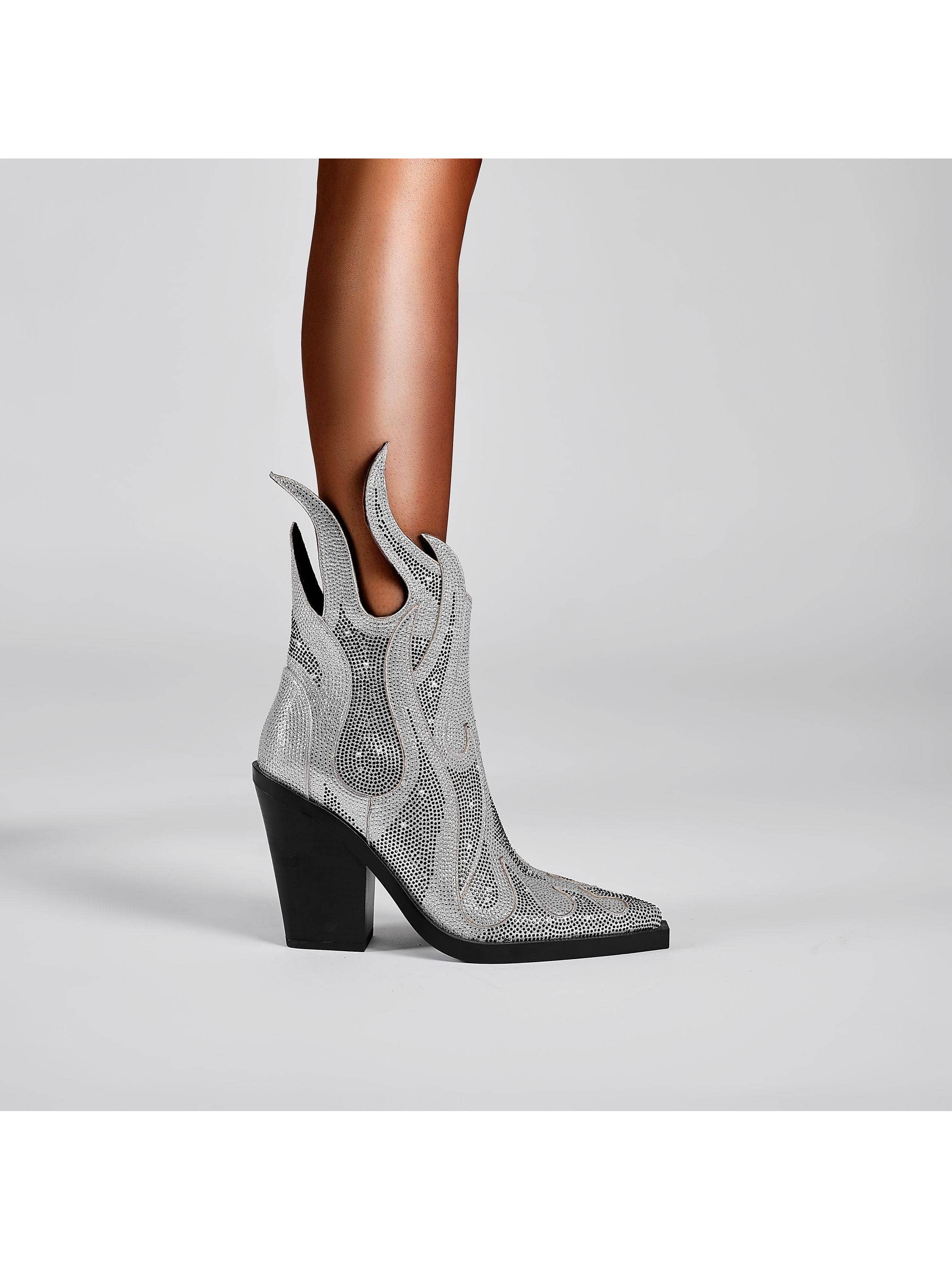 In Silver Women Ankle Boots & Booties