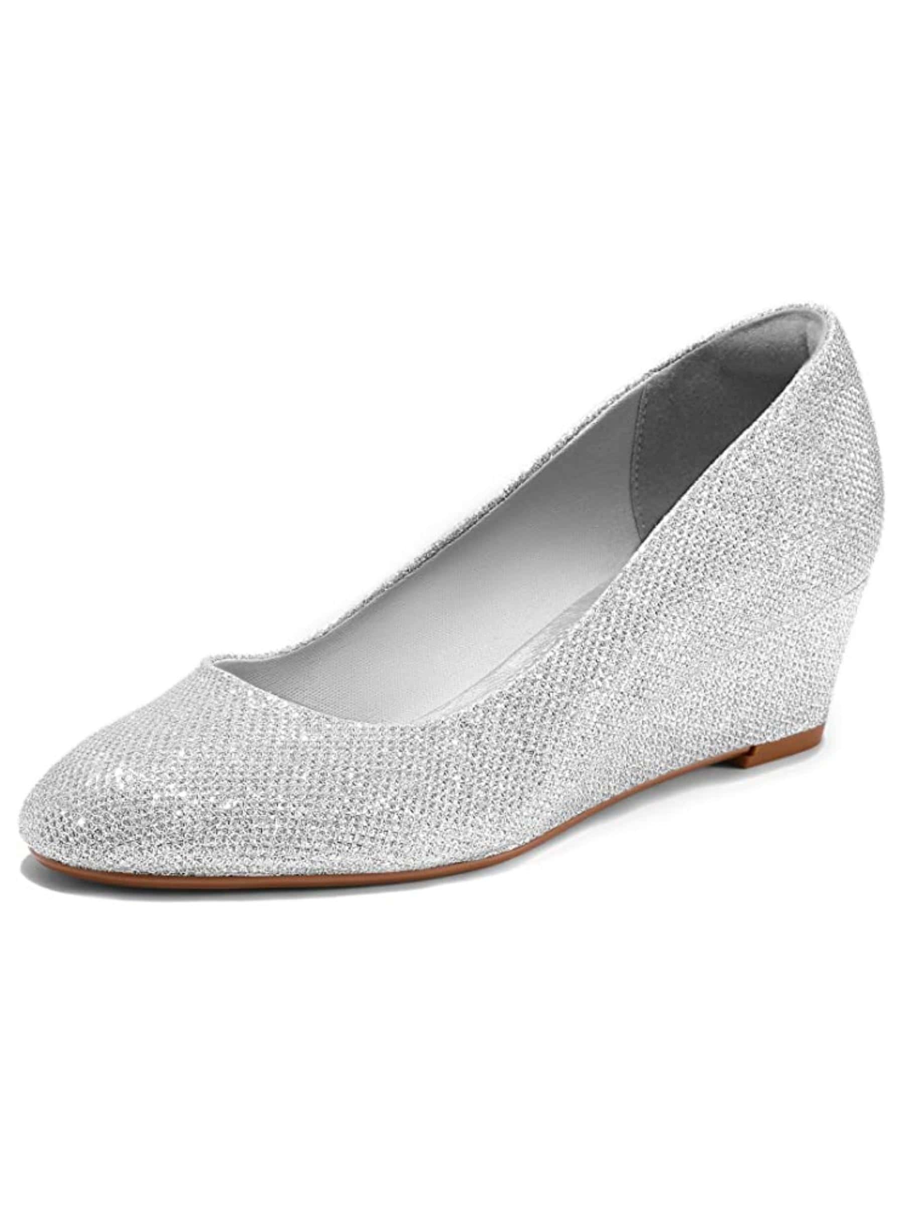 In Silver Women Wedges & Flatform