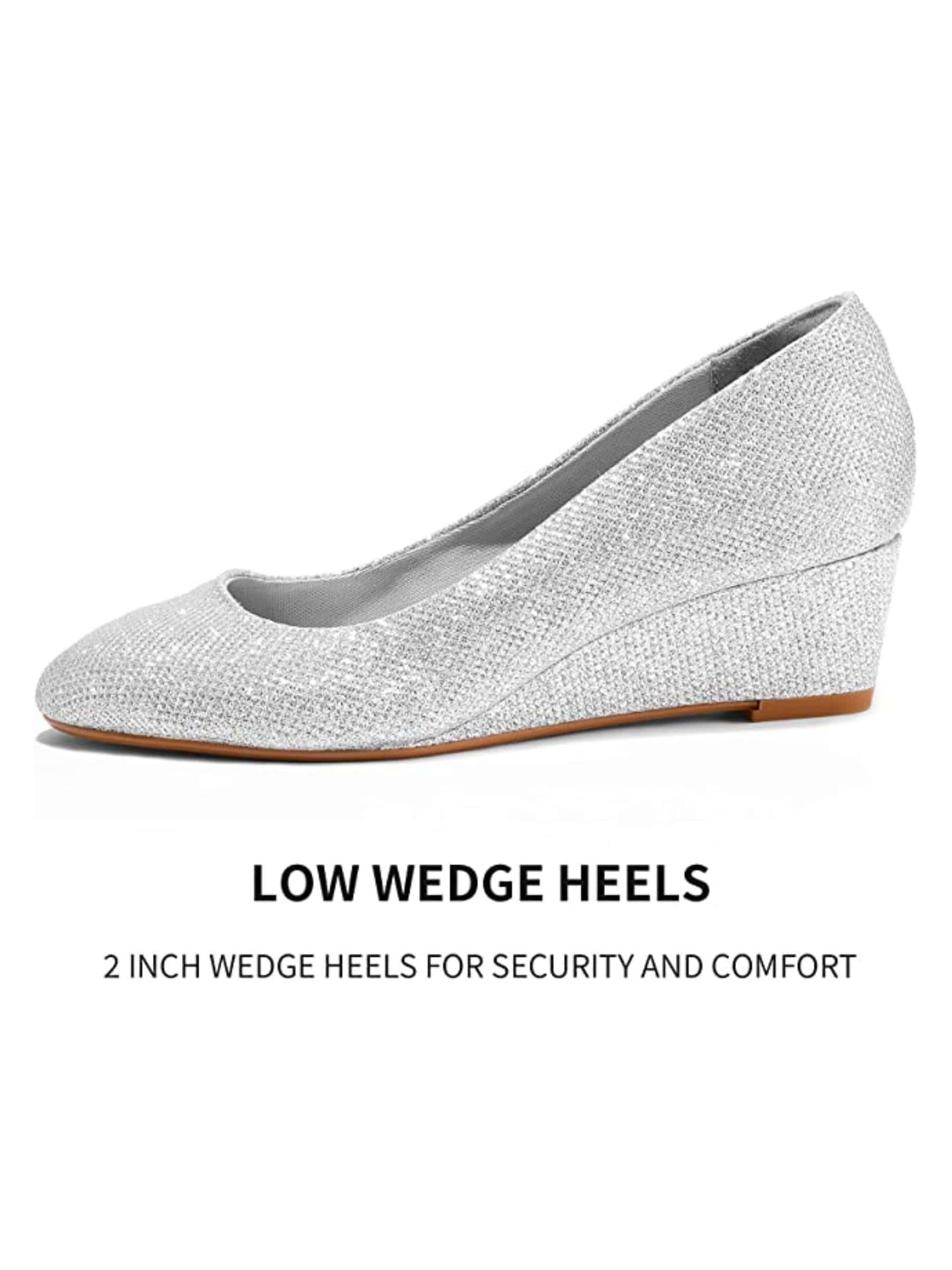 In Silver Women Wedges & Flatform