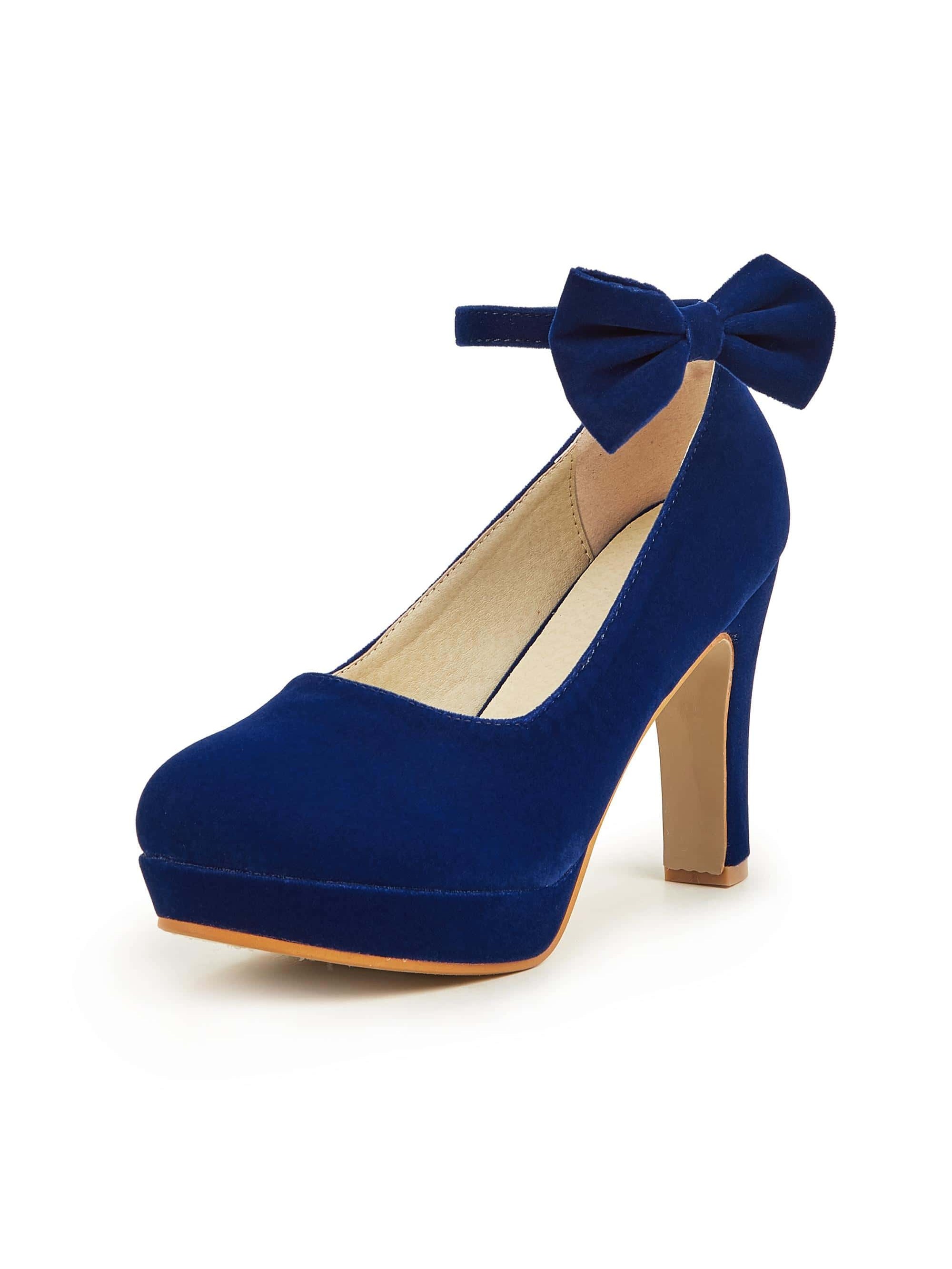 In Navy Blue Women Pumps