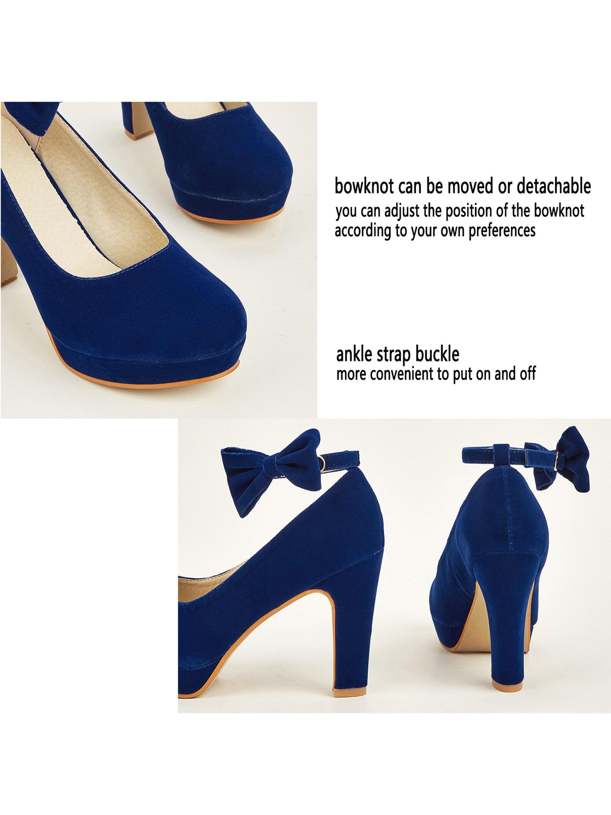 In Navy Blue Women Pumps