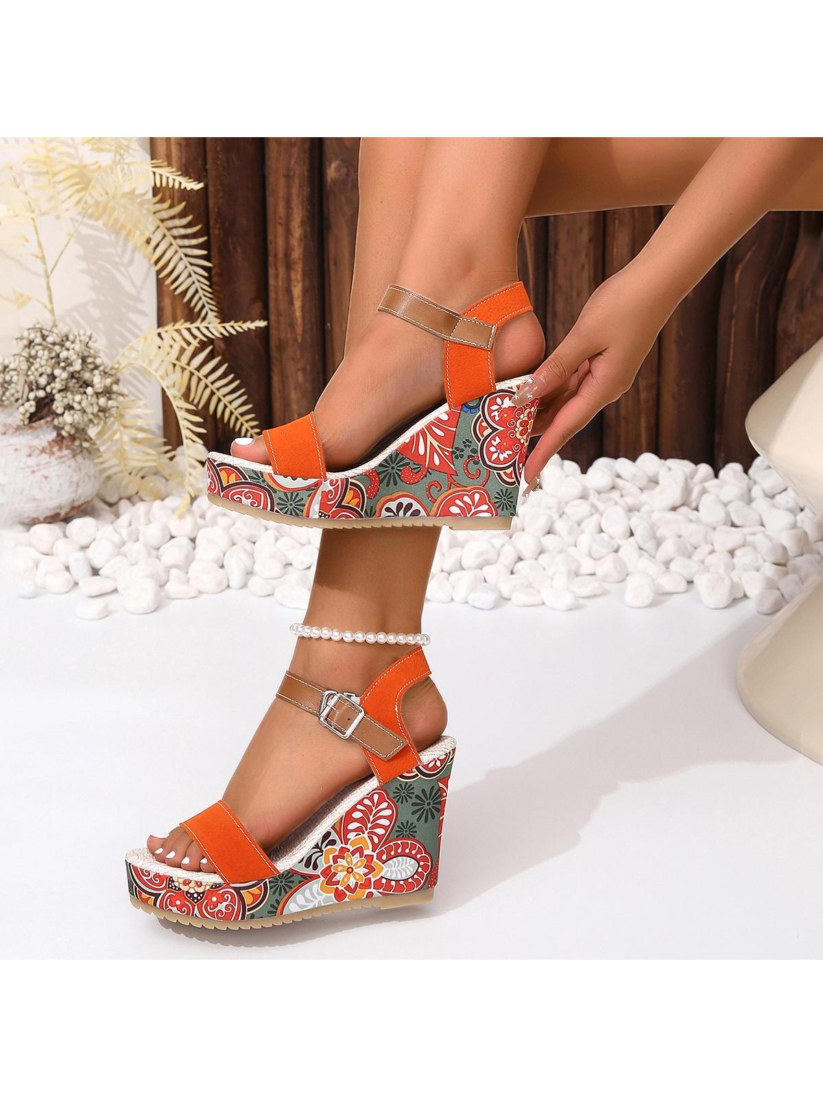 In Orange Women Platforms & Wedge Sandals