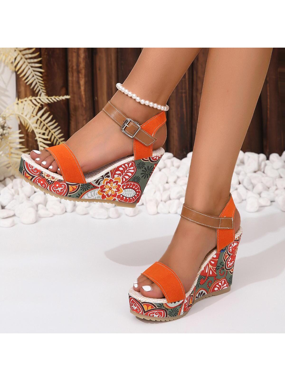 In Orange Women Platforms & Wedge Sandals